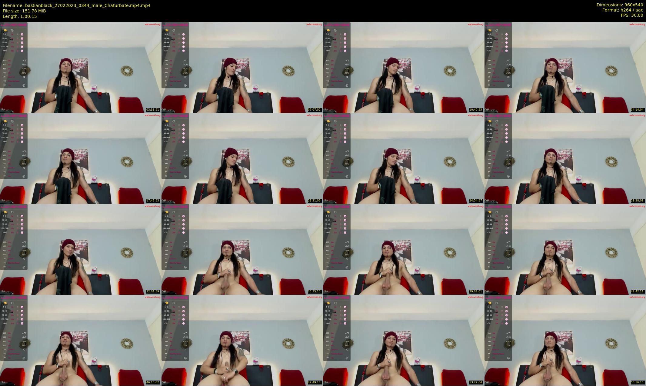 bastianblack — 61 minute Chaturbate male cam show recording, 480p, Feb 27, 2023
