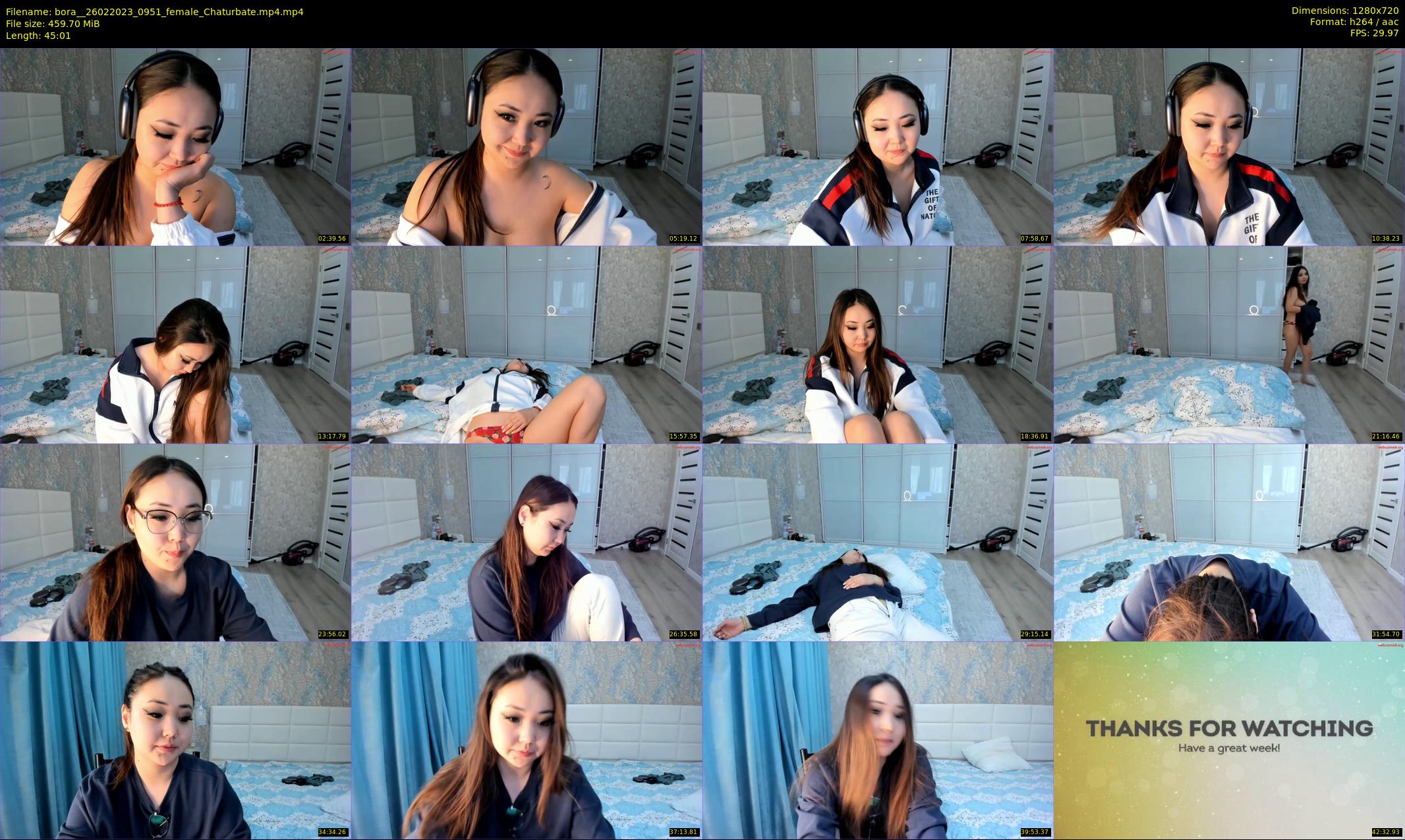 bora_ — 46 minute Chaturbate female cam show recording, 720p, Feb 26, 2023