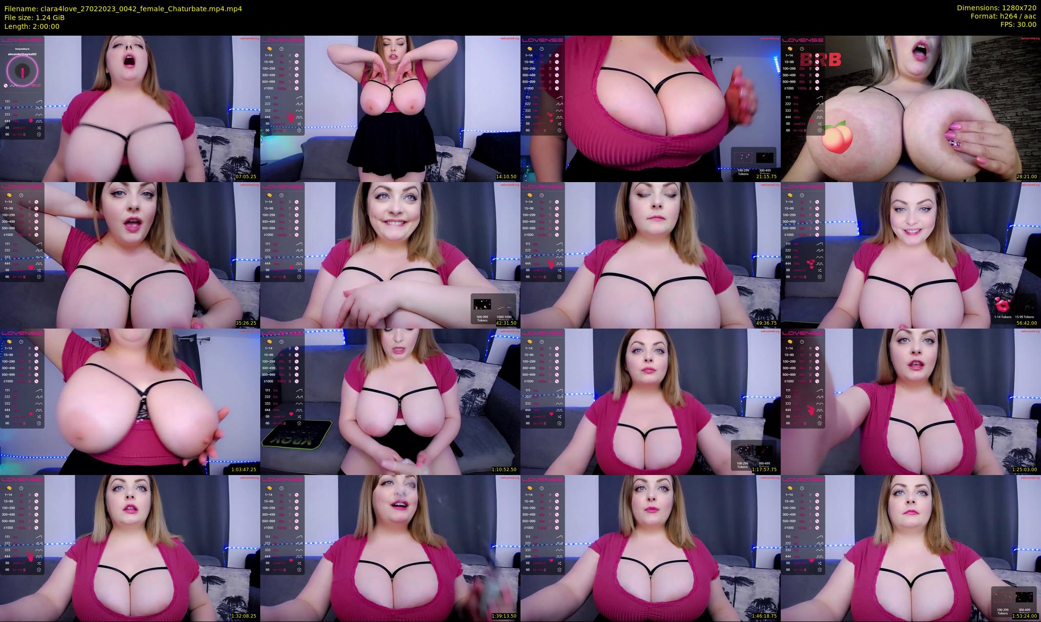 clara4love — 120 minute Chaturbate female cam show recording, 720p, Feb 27, 2023