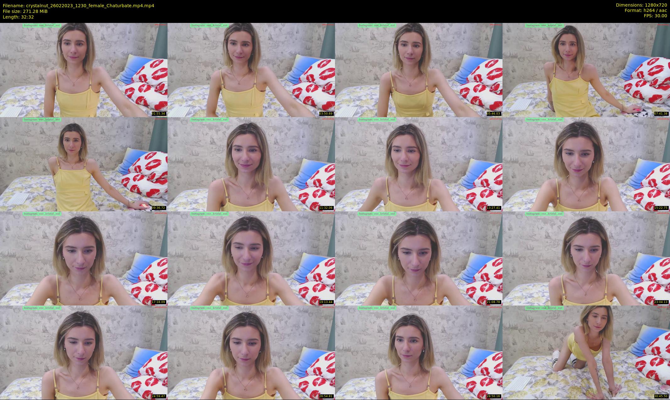 crystalnut — 33 minute Chaturbate female cam show recording, 720p, Feb 26, 2023