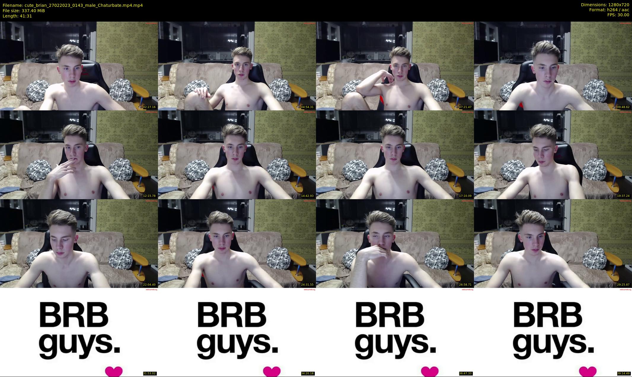cute_brian — 42 minute Chaturbate male cam show recording, 720p, Feb 27, 2023