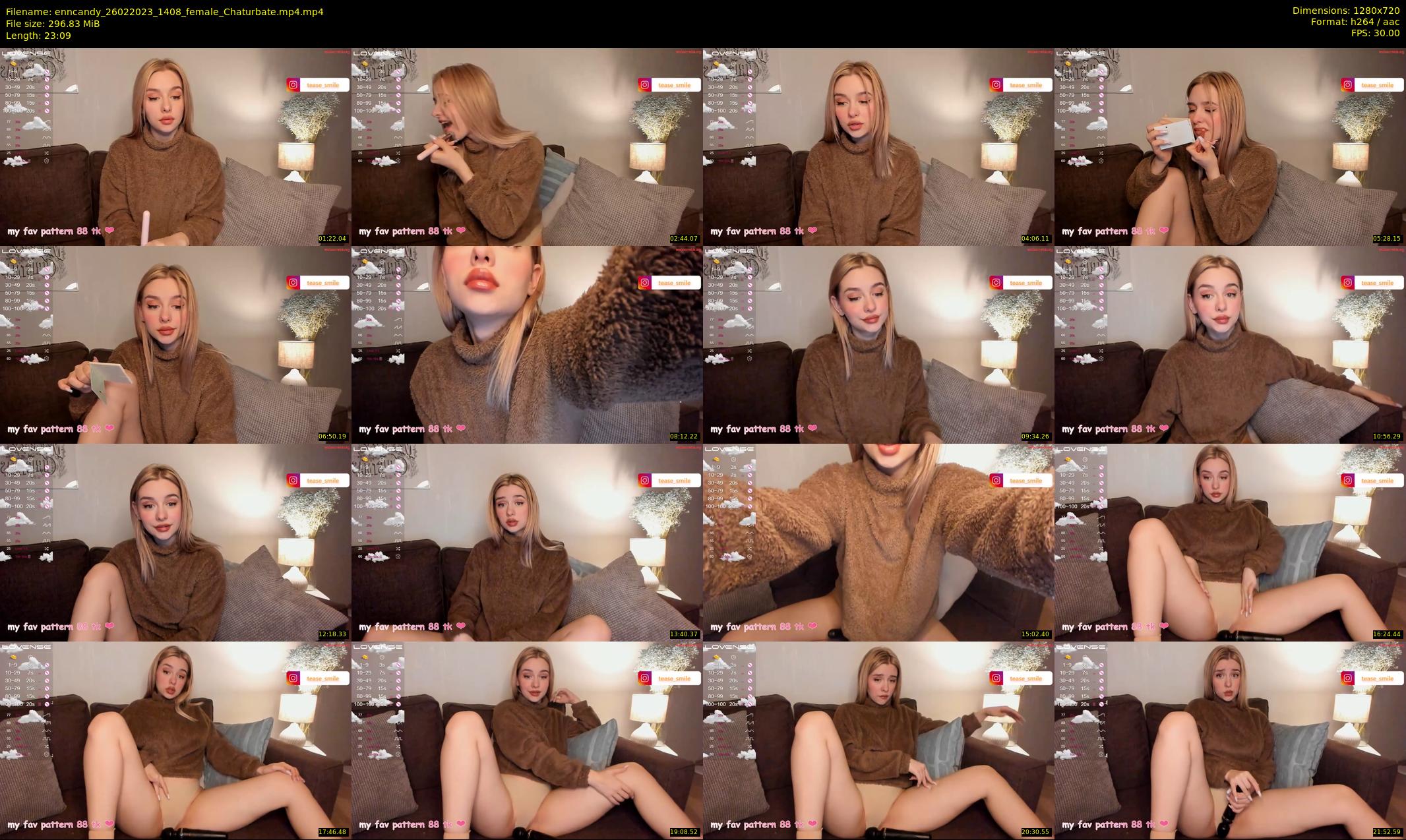 enncandy — 24 minute Chaturbate female cam show recording, 720p, Feb 26, 2023