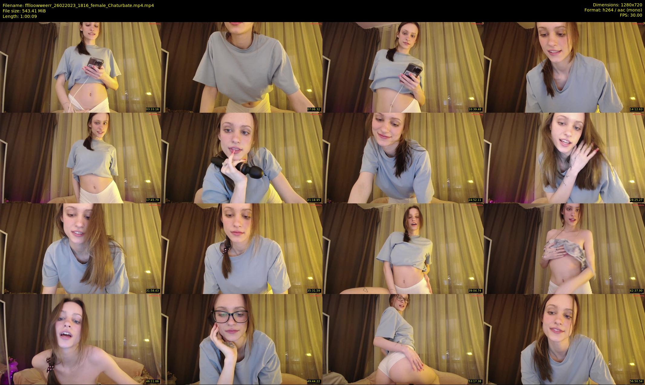 fflloowweerr — 61 minute Chaturbate couple cam show recording, 720p, Feb 26, 2023