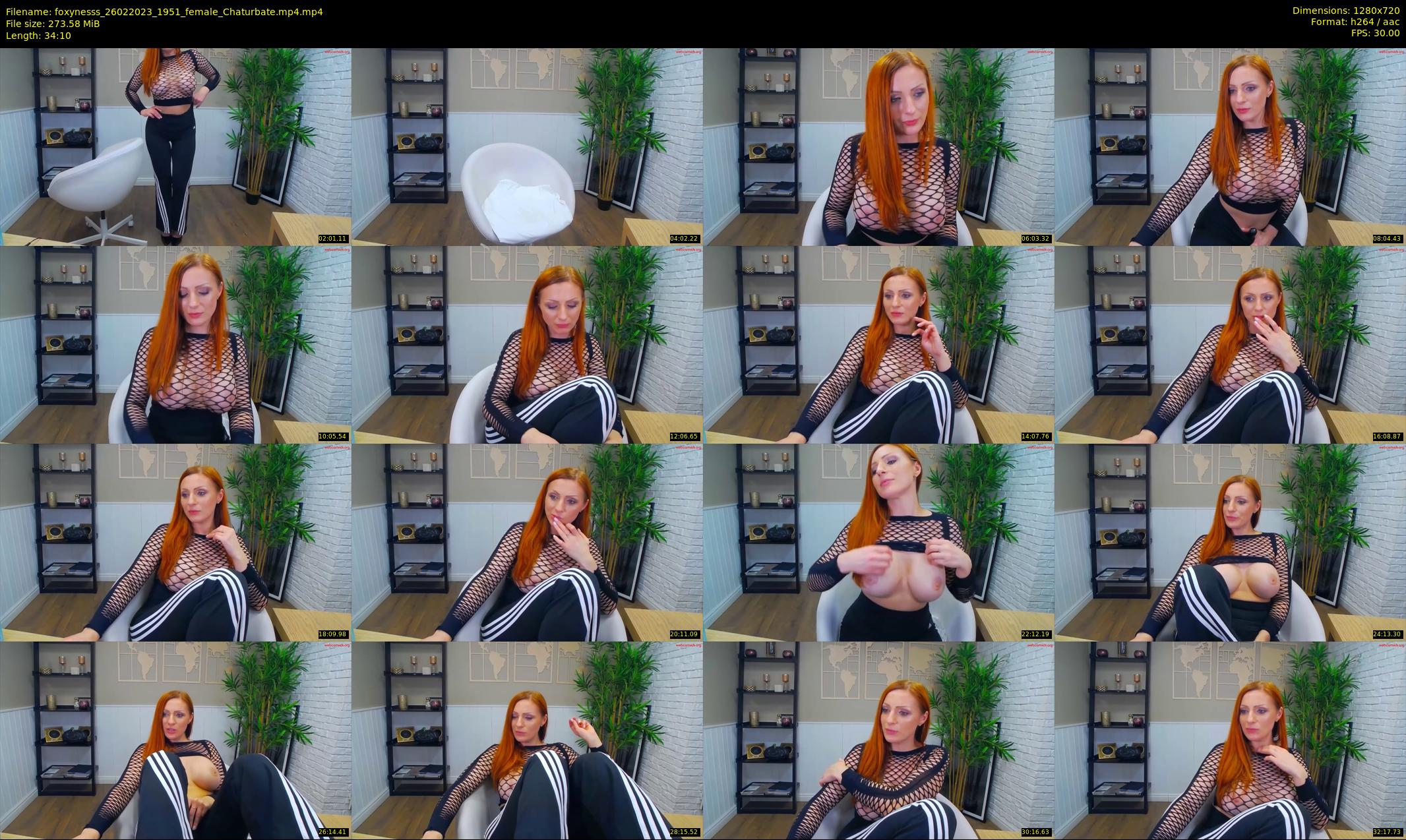 foxynesss — 35 minute Chaturbate female cam show recording, 720p, Feb 26, 2023