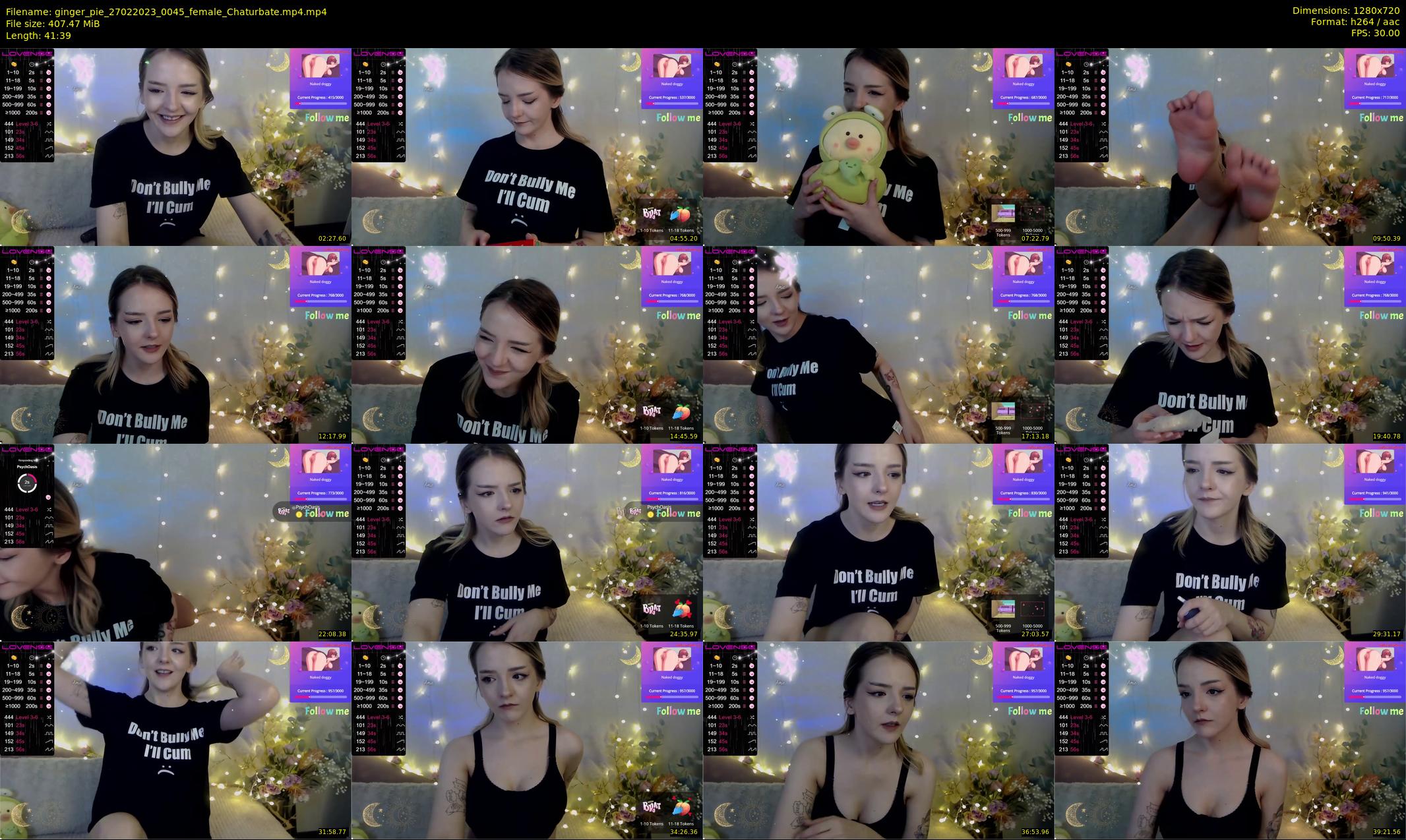 ginger_pie — 42 minute Chaturbate female cam show recording, 720p, Feb 27, 2023