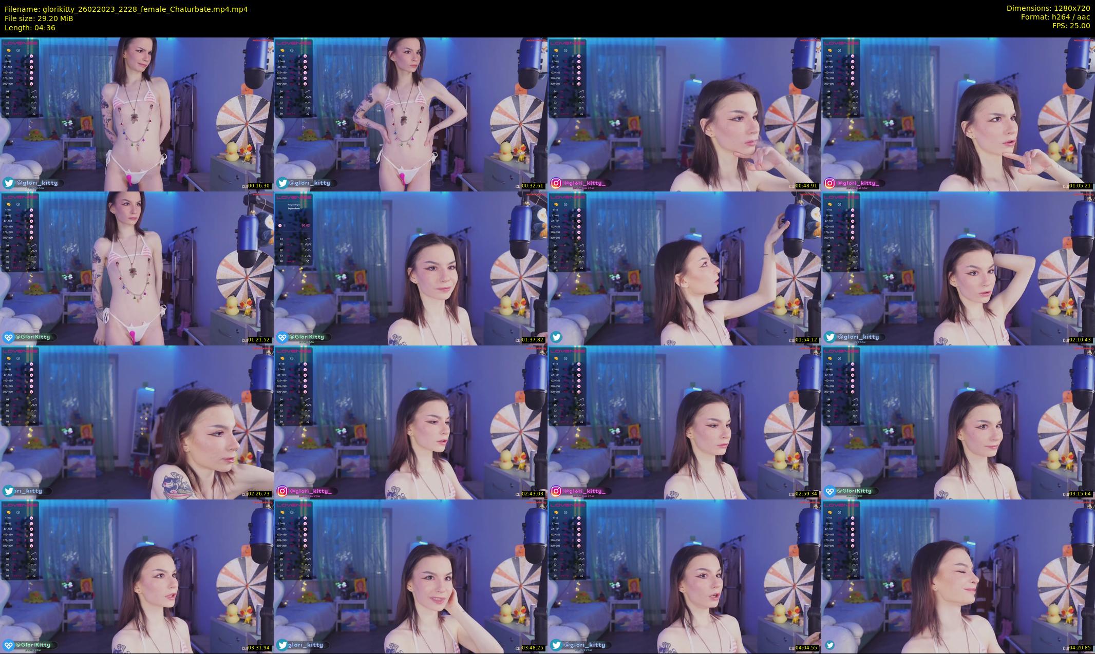 glorikitty — 5 minute Chaturbate female cam show recording, 720p, Feb 26, 2023