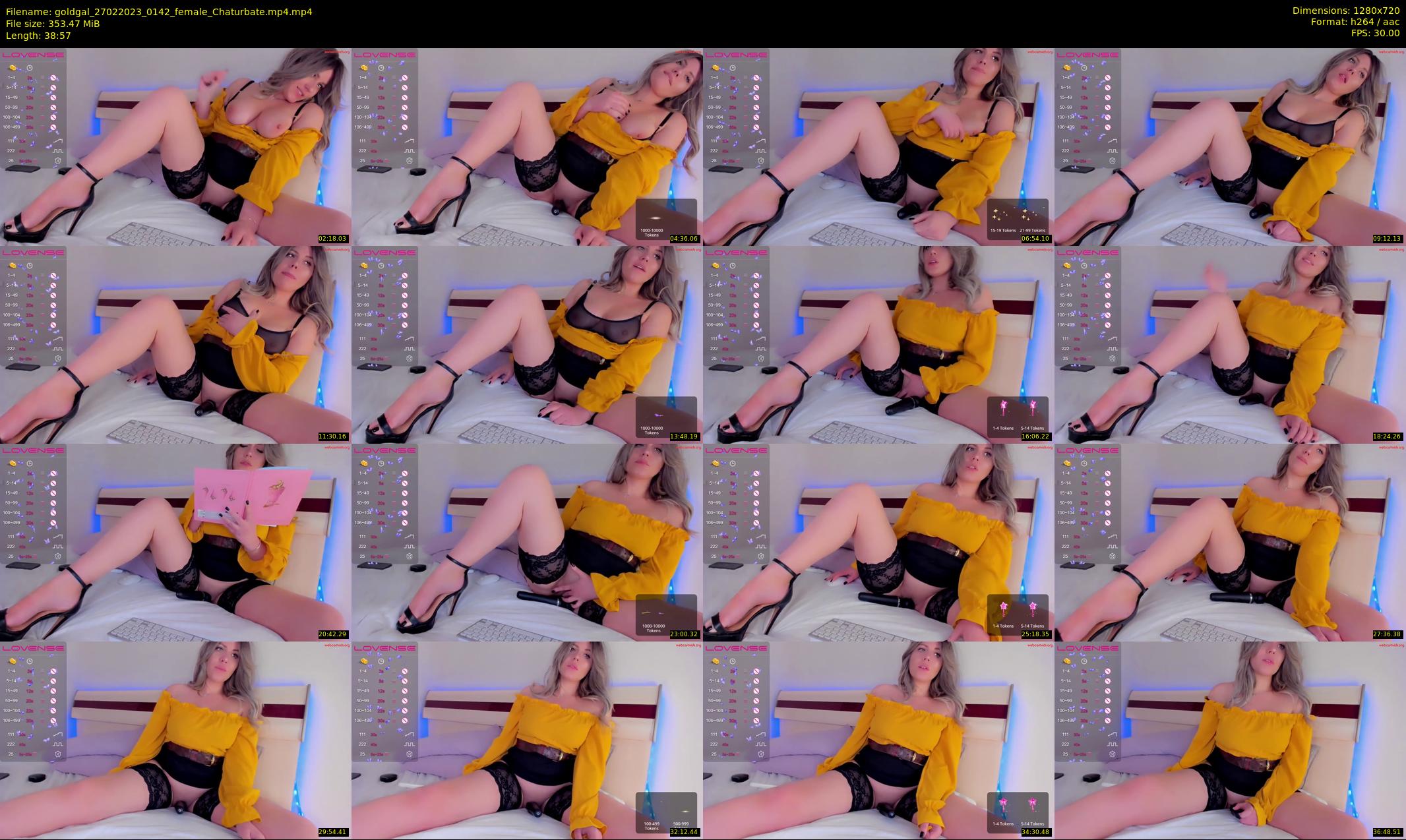 goldgal — 39 minute Chaturbate female cam show recording, 720p, Feb 27, 2023