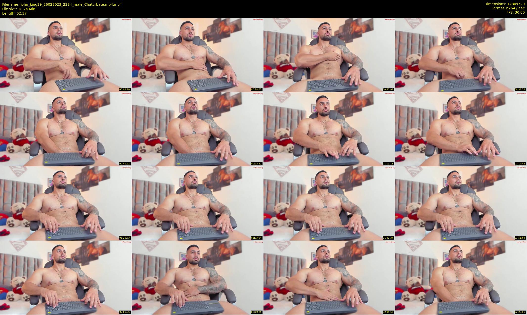 john_king29 — 3 minute Chaturbate male cam show recording, 720p, Feb 26, 2023