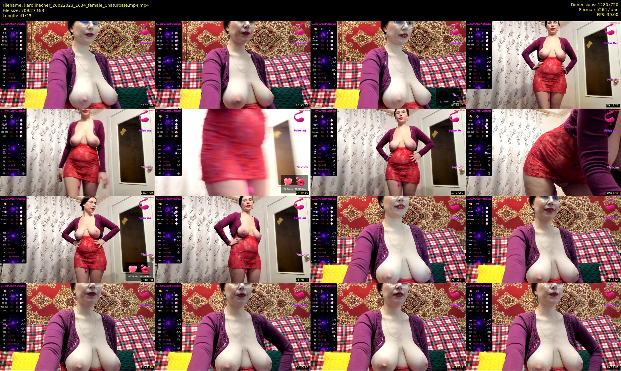 karolinecher — 42 minute Chaturbate female cam show recording, 720p, Feb 26, 2023