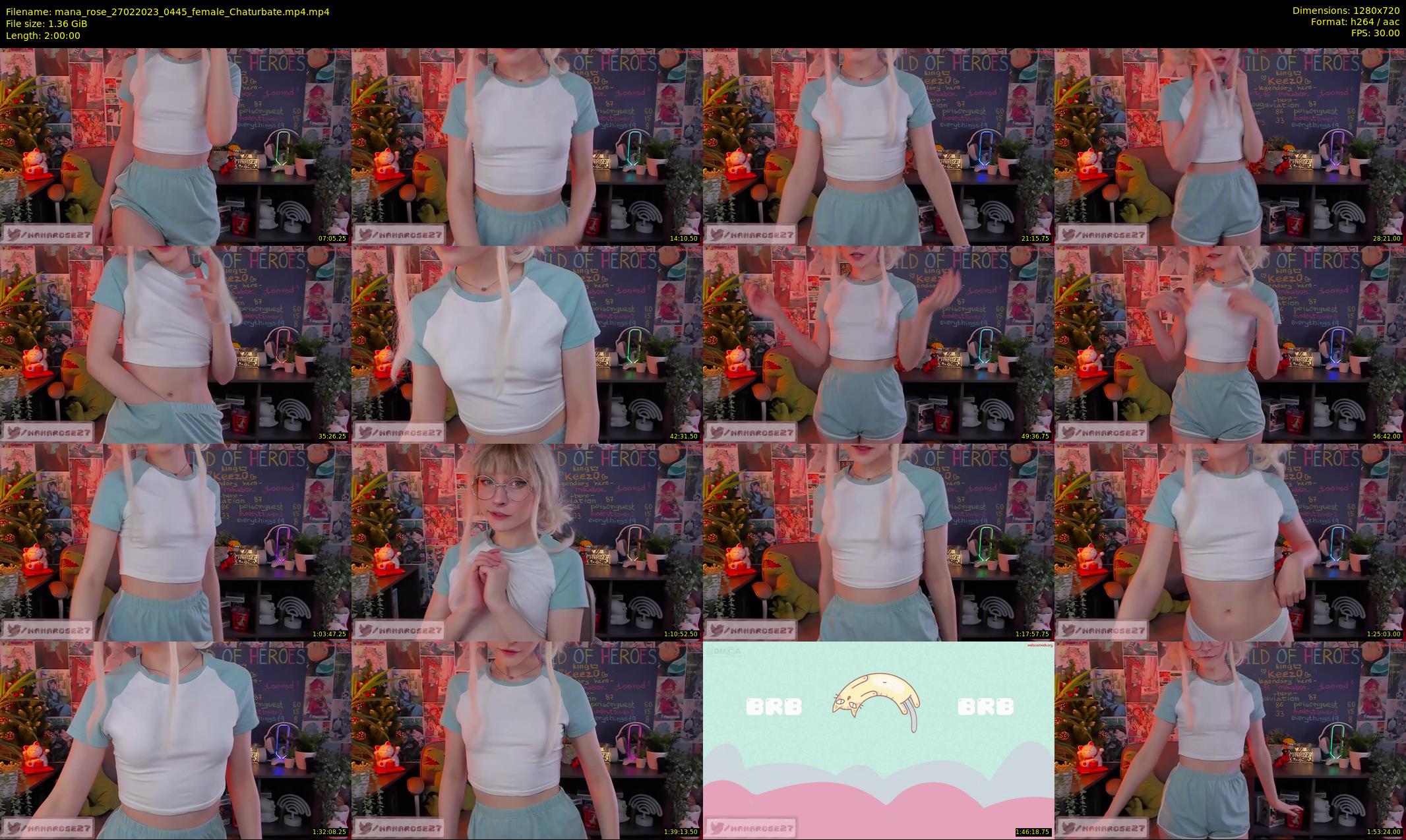 mana_rose — 120 minute Chaturbate female cam show recording, 720p, Feb 27, 2023