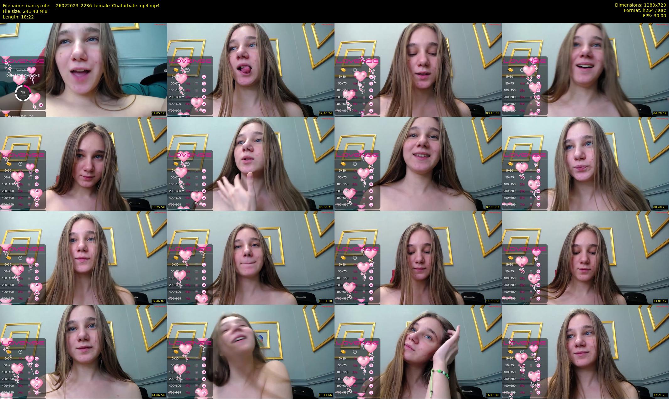 nancycute__ — 19 minute Chaturbate female cam show recording, 720p, Feb 26, 2023