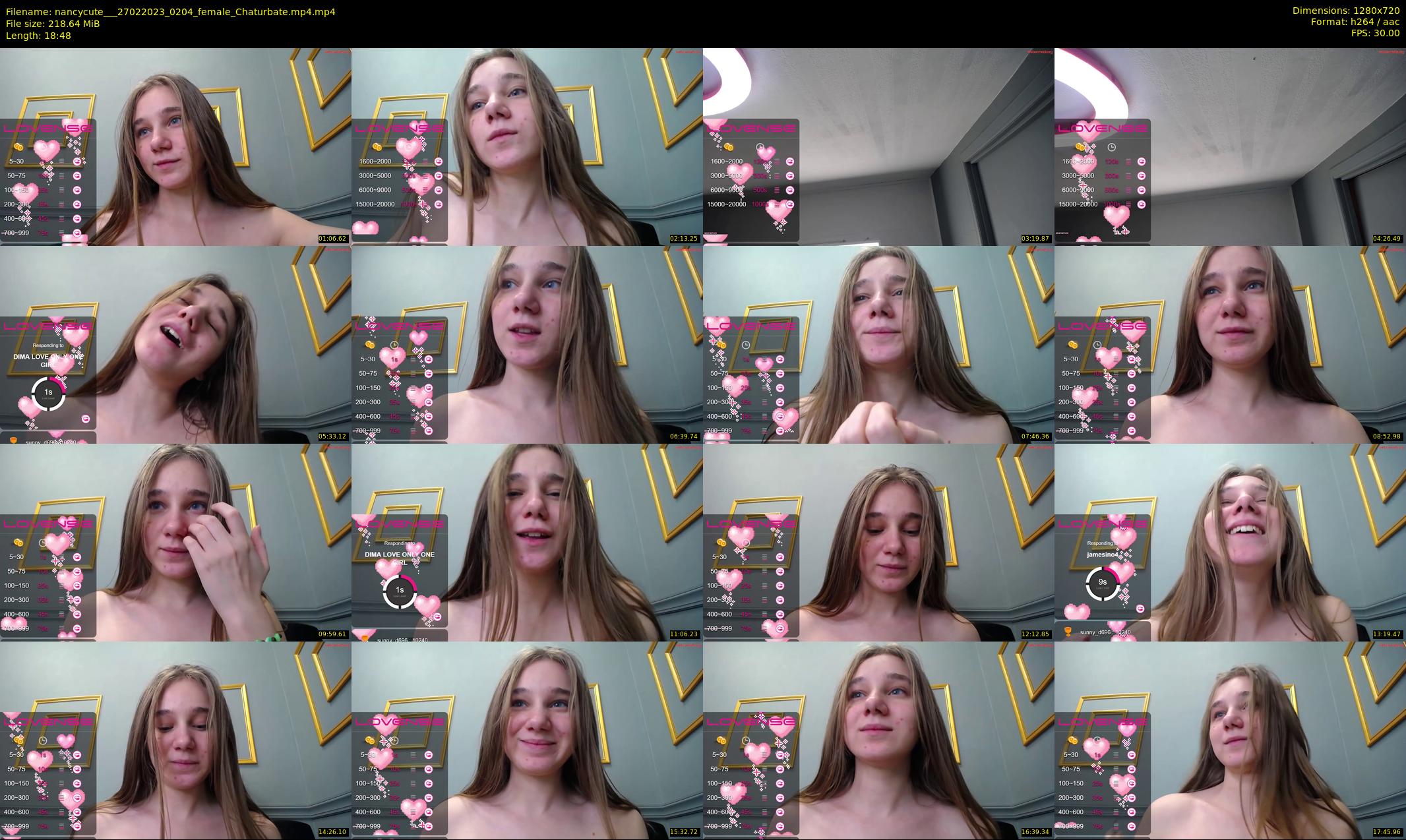 nancycute__ — 19 minute Chaturbate female cam show recording, 720p, Feb 27, 2023
