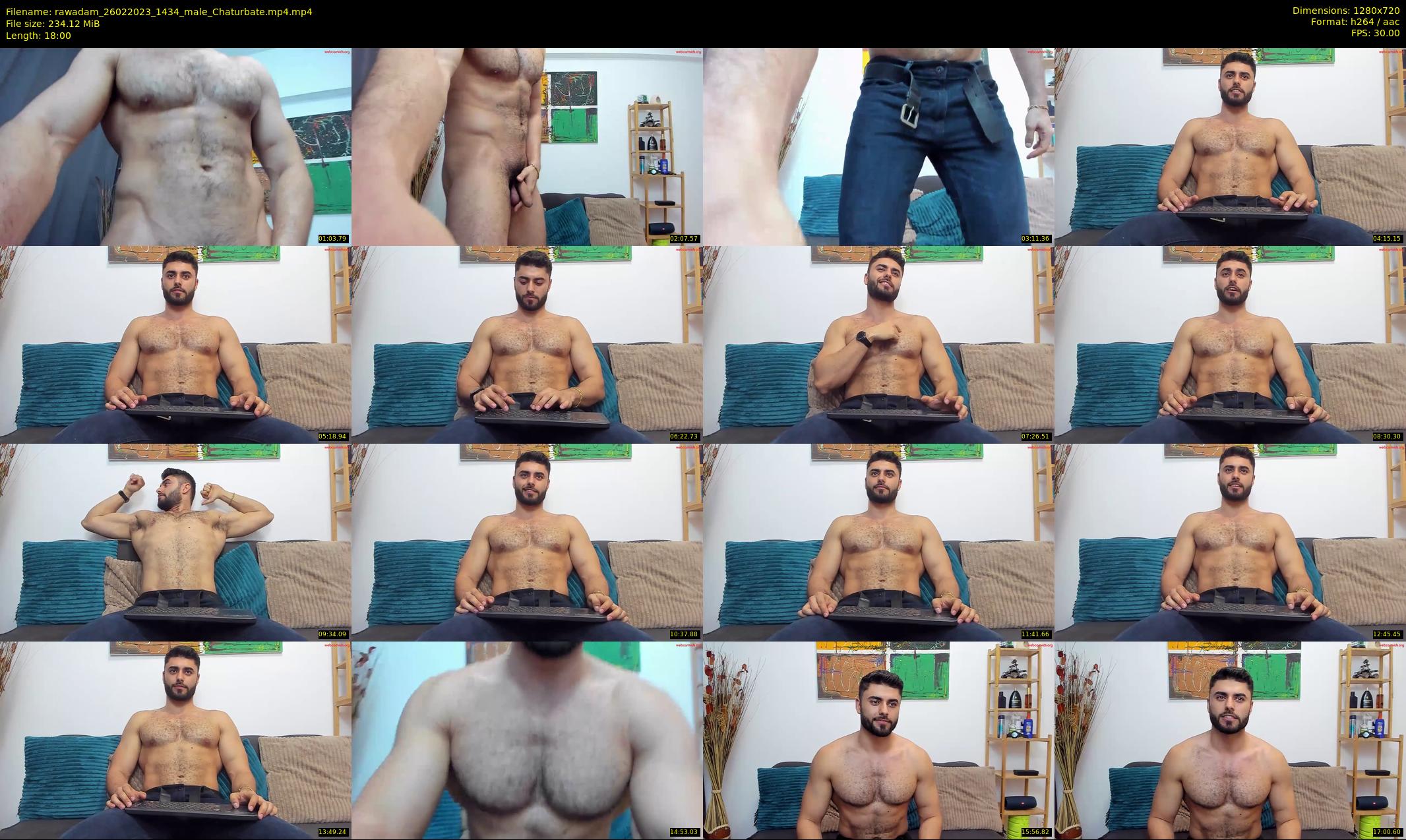 rawadam — 18 minute Chaturbate male cam show recording, 720p, Feb 26, 2023