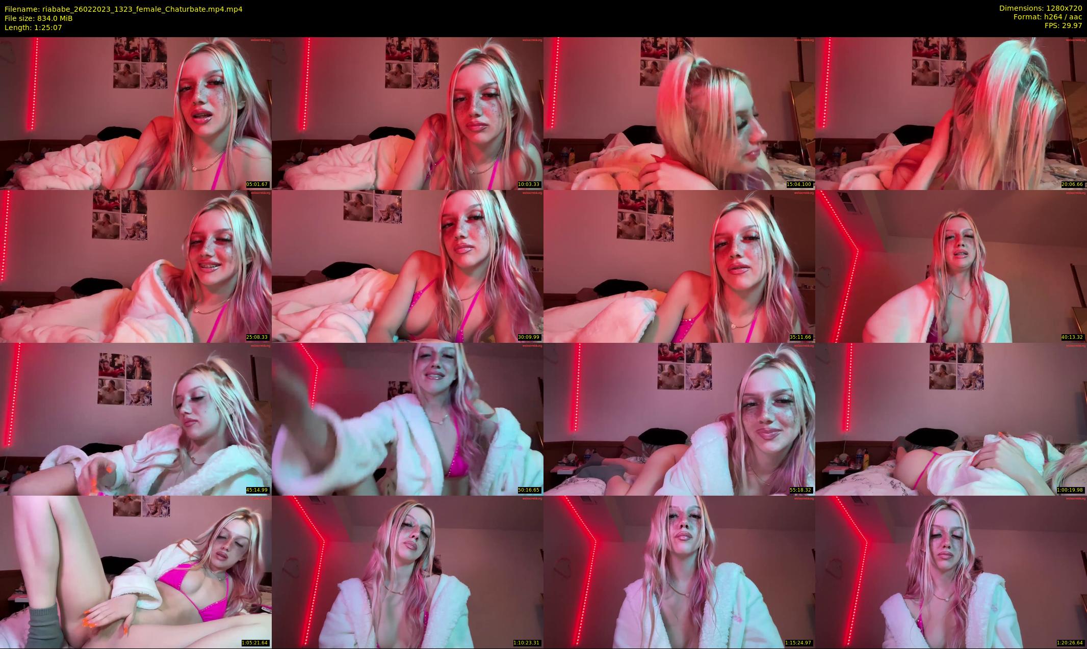 riababe — 86 minute Chaturbate female cam show recording, 720p, Feb 26, 2023
