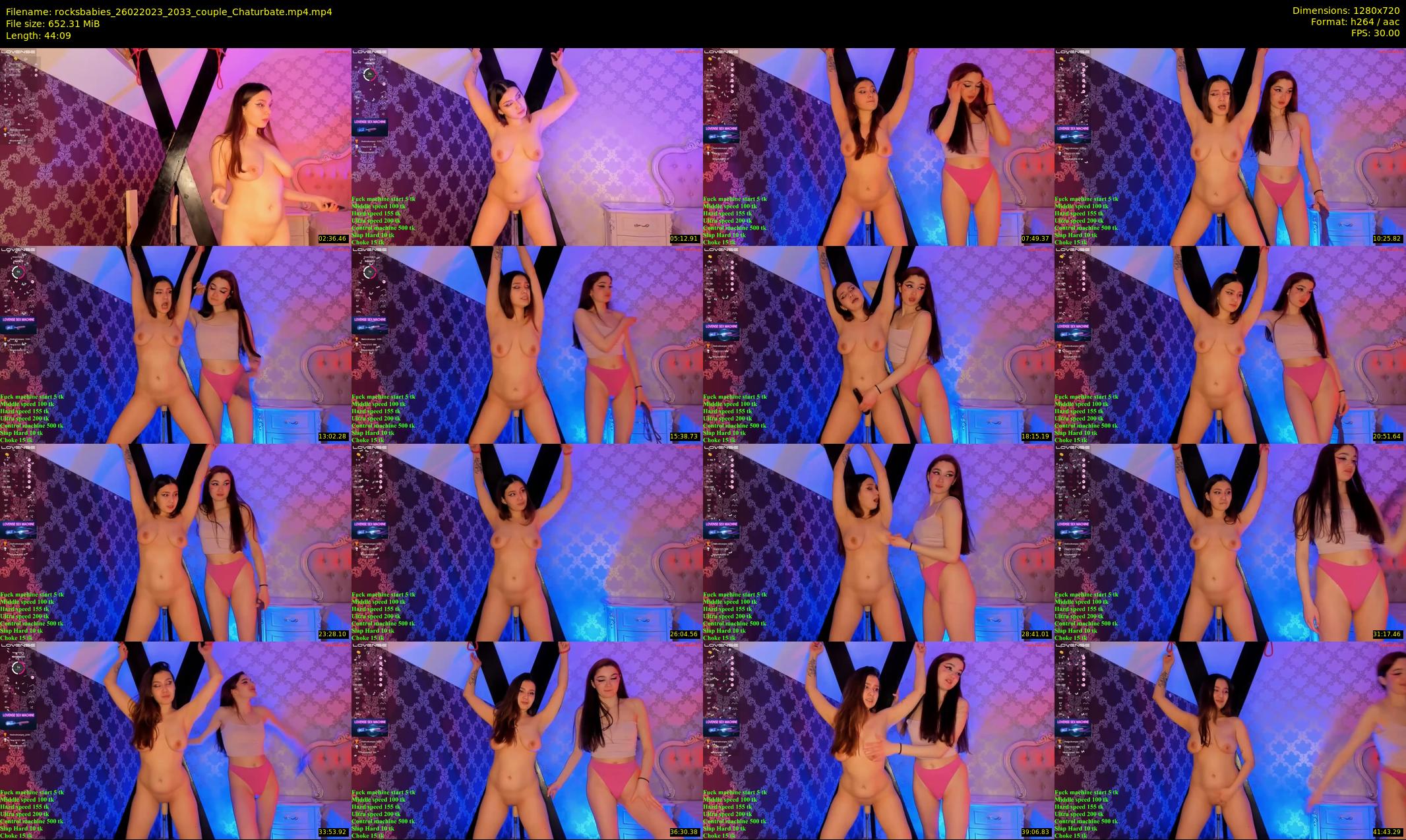 rocksbabies — 45 minute Chaturbate female cam show recording, 720p, Feb 26, 2023