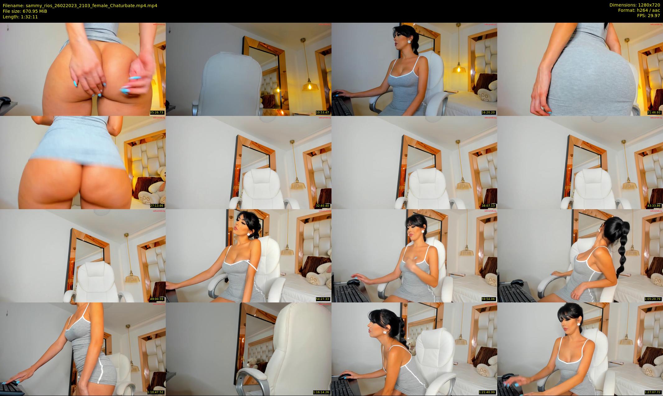 sammy_rios — 93 minute Chaturbate female cam show recording, 720p, Feb 26, 2023