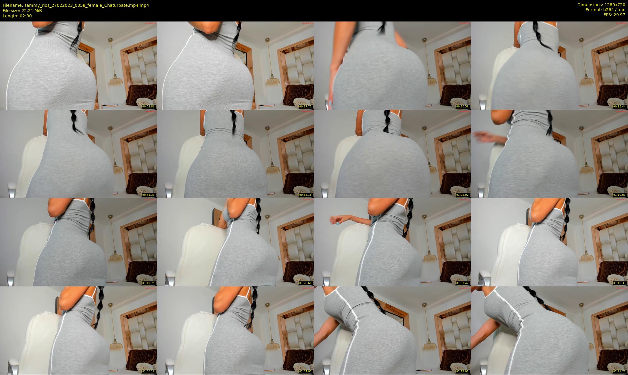 sammy_rios — 3 minute Chaturbate female cam show recording, 720p, Feb 27, 2023
