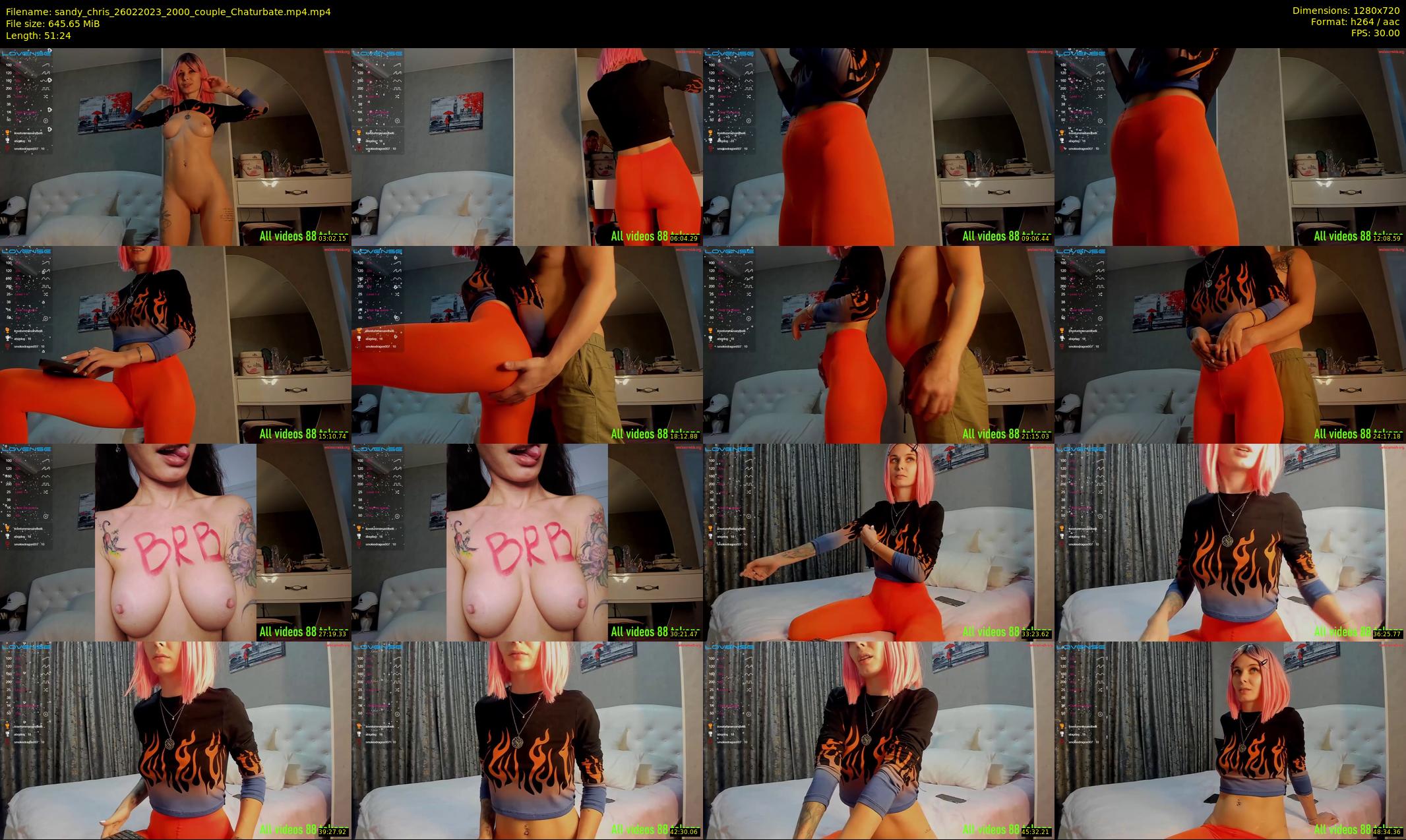sandy_chris — 52 minute Chaturbate couple cam show recording, 720p, Feb 26, 2023