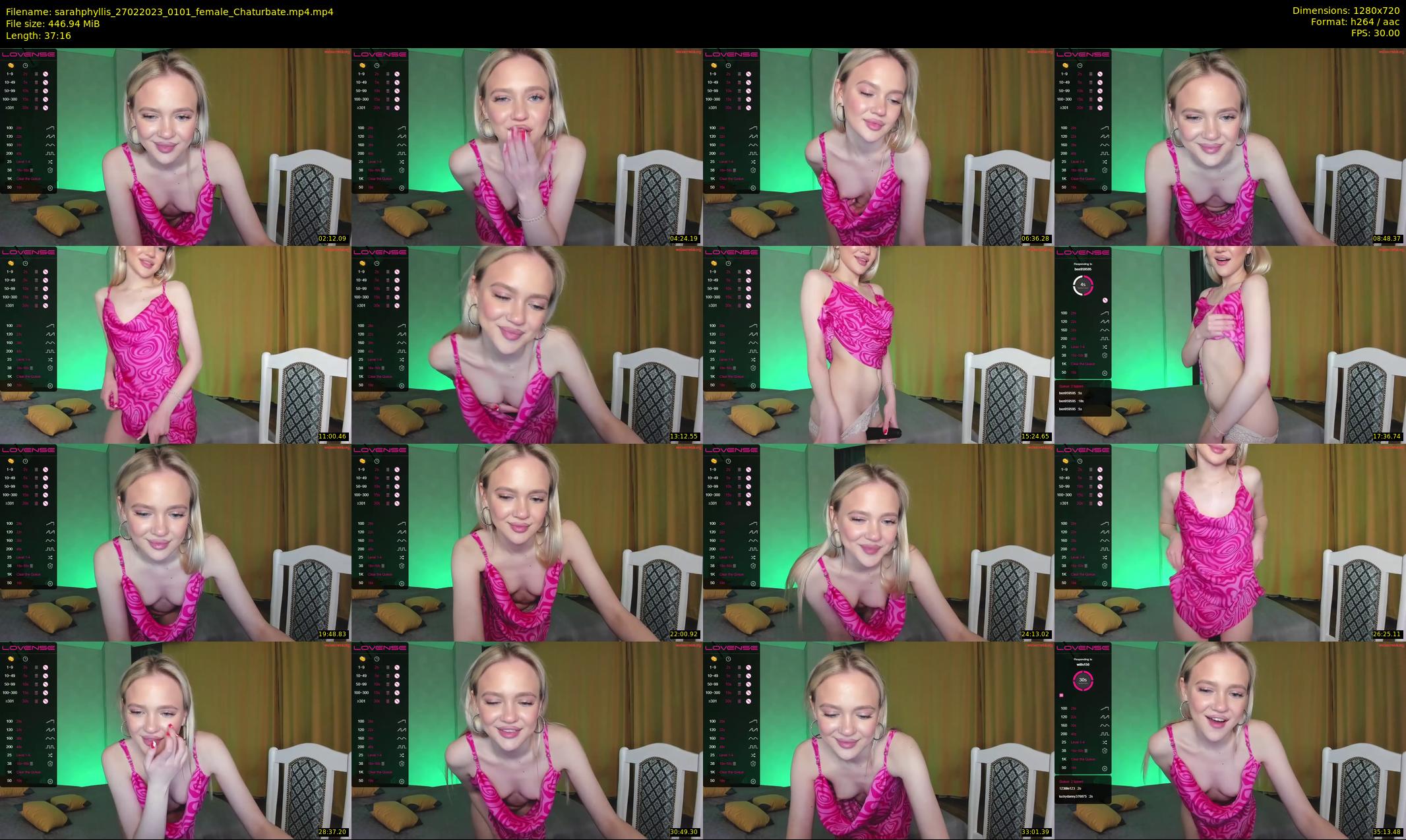 sarahphyllis — 38 minute Chaturbate female cam show recording, 720p, Feb 27, 2023