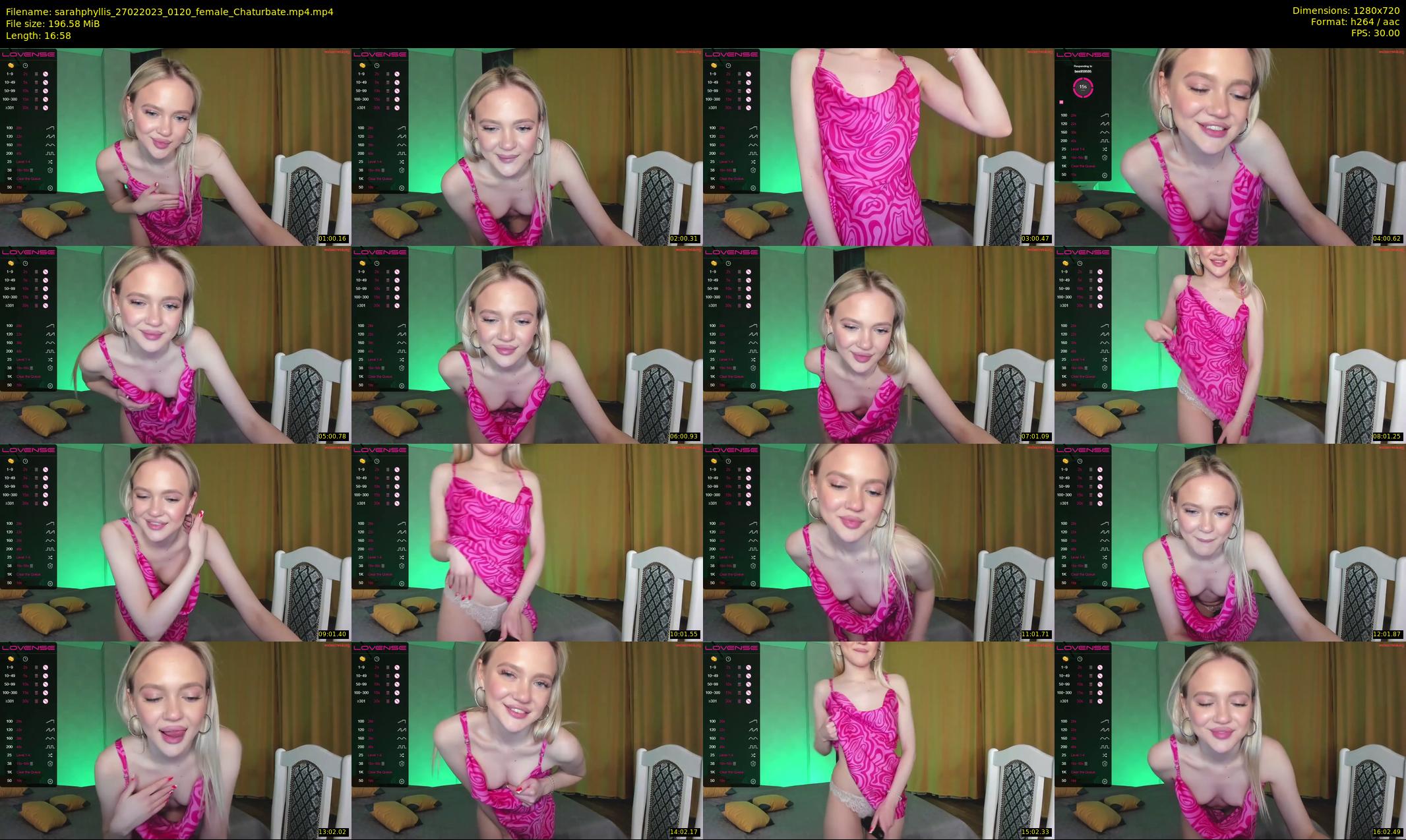 sarahphyllis — 17 minute Chaturbate female cam show recording, 720p, Feb 27, 2023