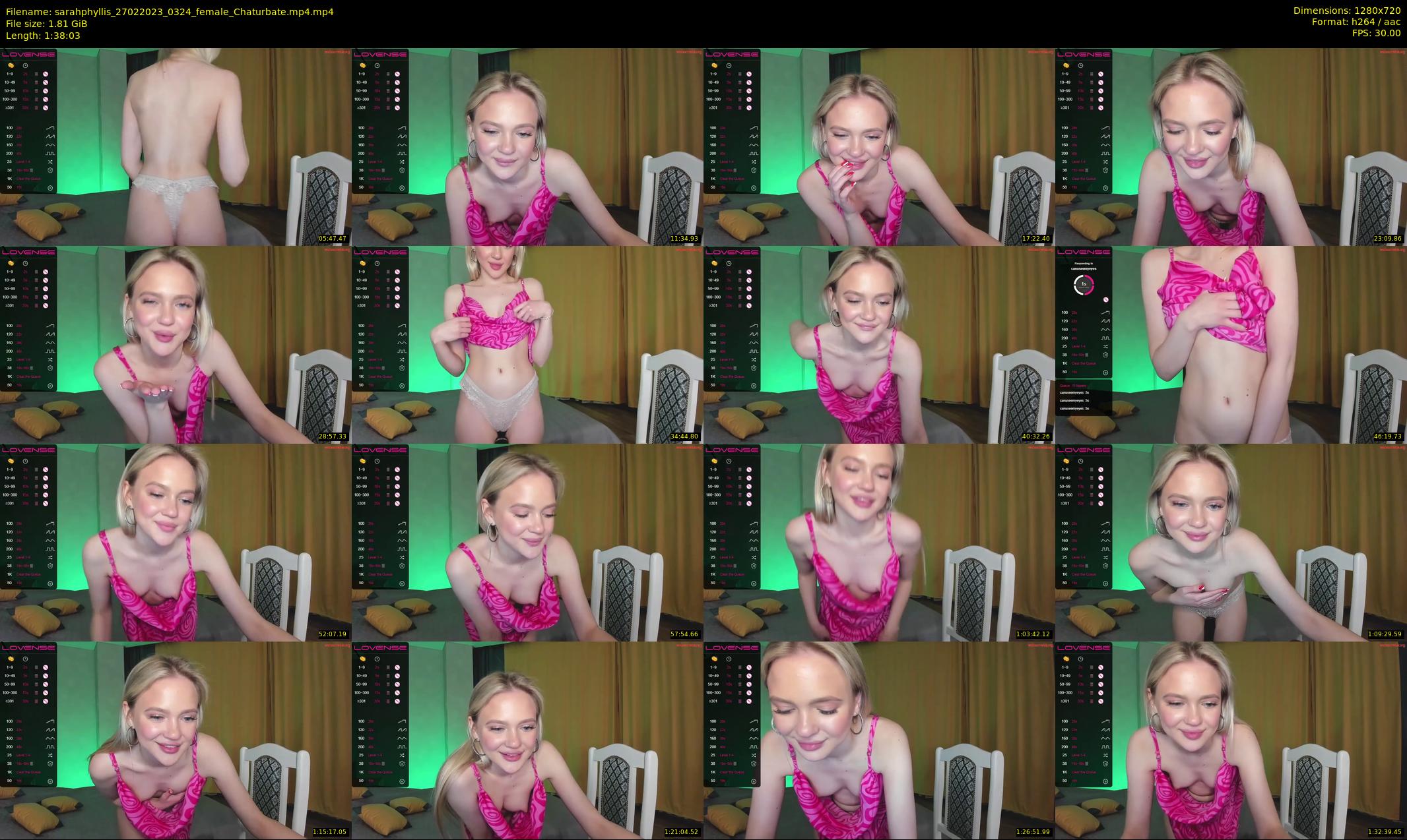 sarahphyllis — 99 minute Chaturbate female cam show recording, 720p, Feb 27, 2023