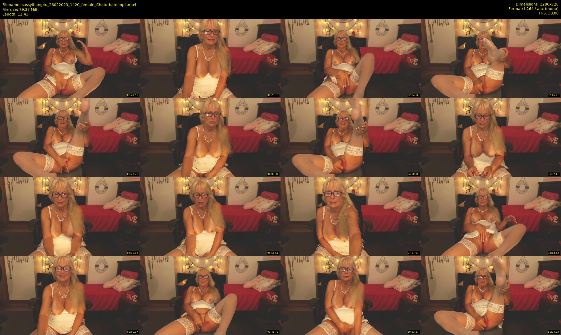 sassythang4u — 12 minute Chaturbate female cam show recording, 720p, Feb 26, 2023