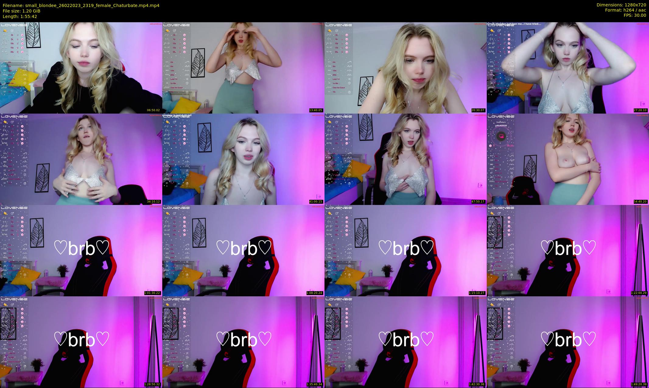 small_blondee — 116 minute Chaturbate female cam show recording, 720p, Feb 26, 2023