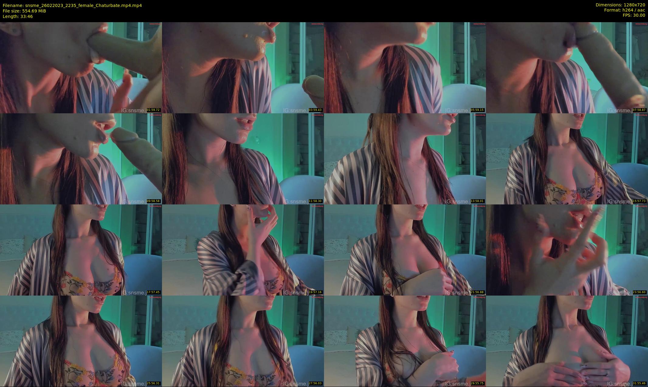snsme — 34 minute Chaturbate female cam show recording, 720p, Feb 26, 2023