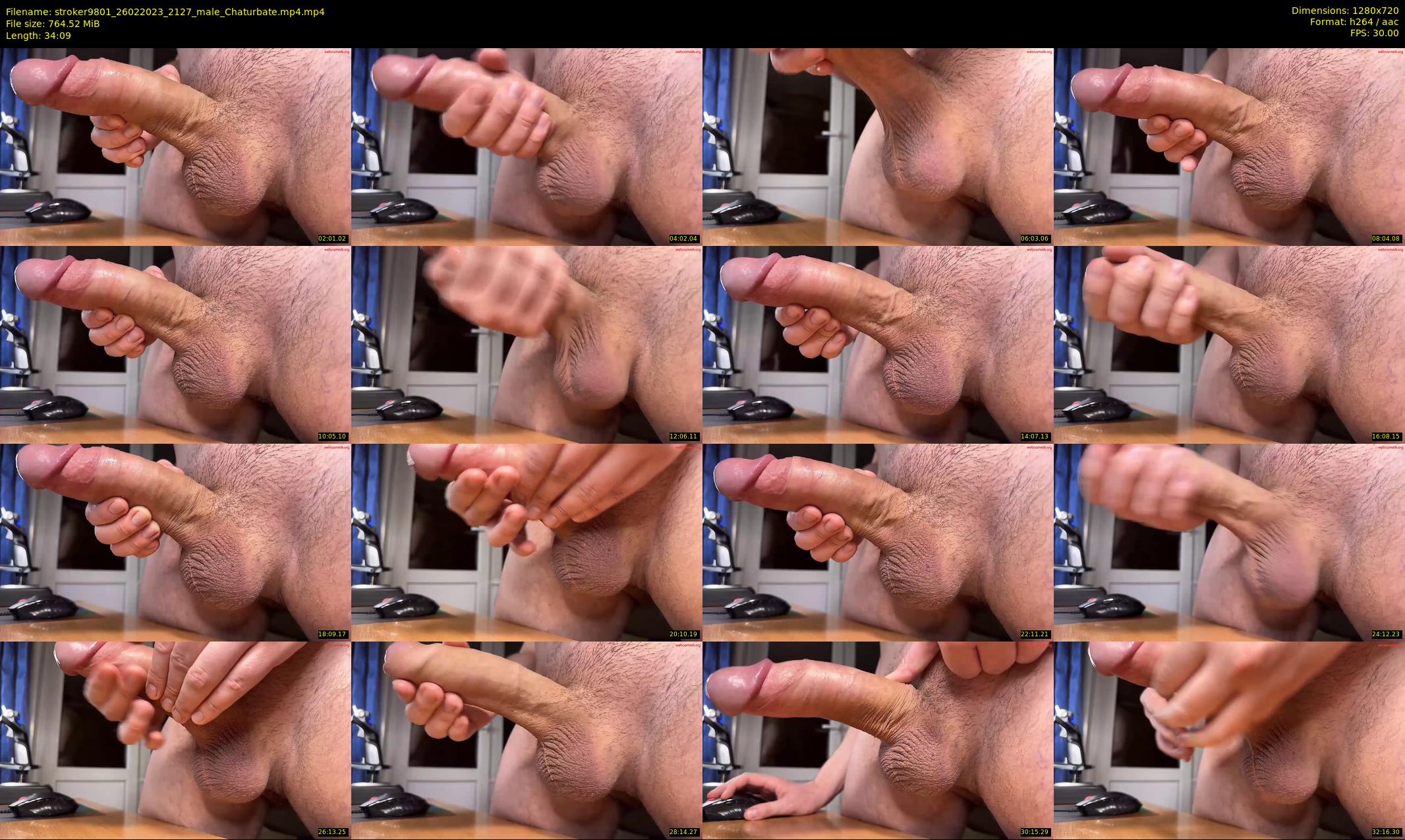 stroker9801 — 35 minute Chaturbate male cam show recording, 720p, Feb 26, 2023
