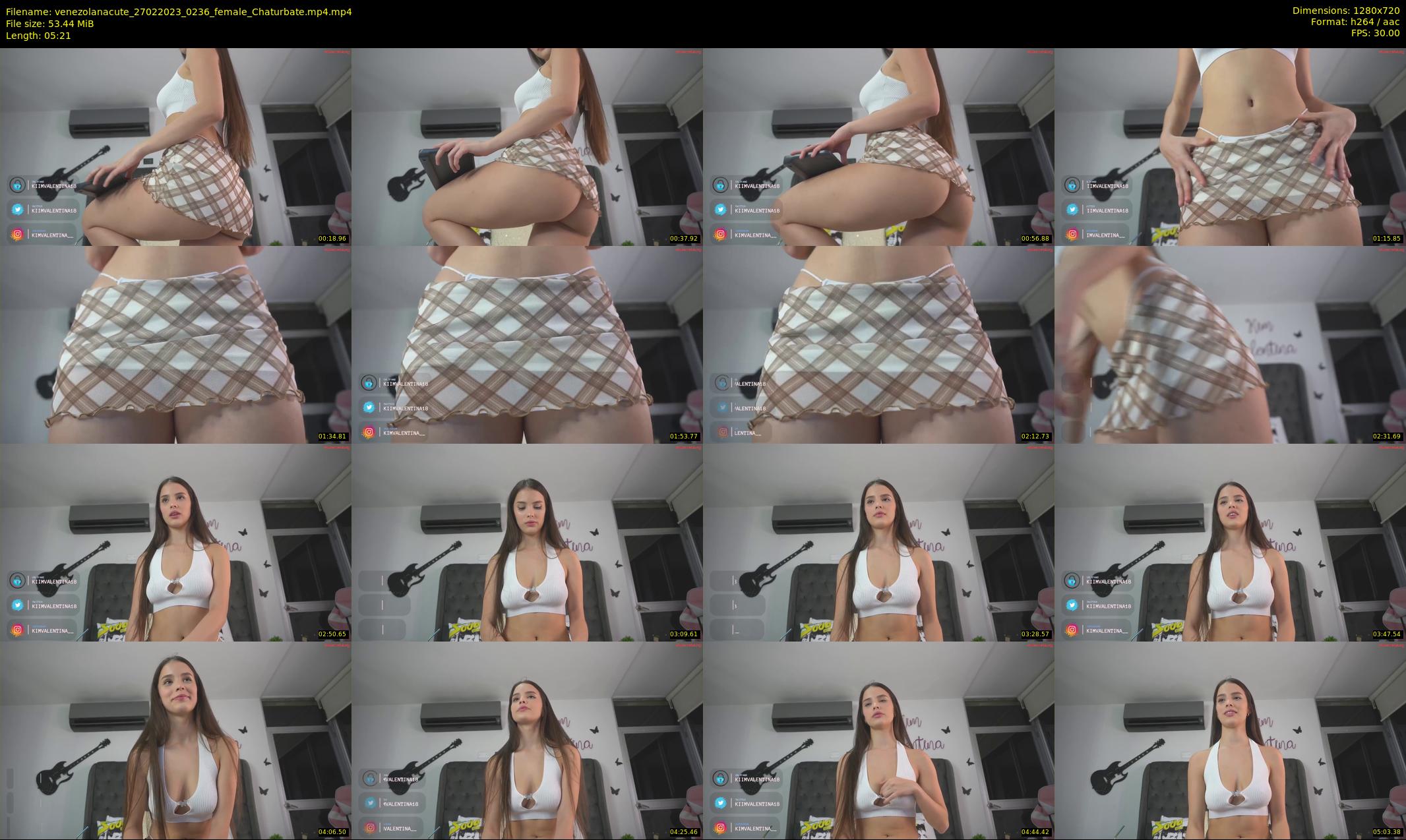 venezolanacute — 6 minute Chaturbate female cam show recording, 720p, Feb 27, 2023