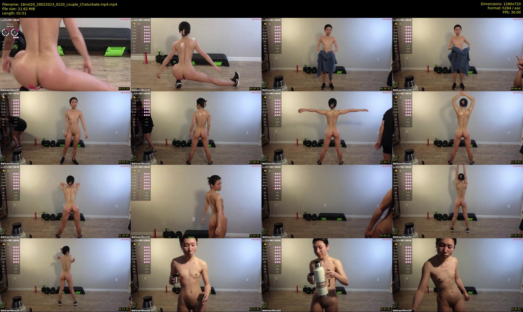 18not20 — 3 minute Chaturbate couple cam show recording, 720p, Feb 28, 2023