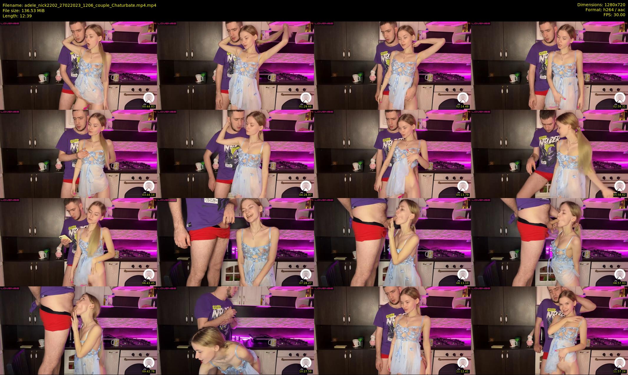 adele_nick2202 — 13 minute Chaturbate couple cam show recording, 720p, Feb 27, 2023