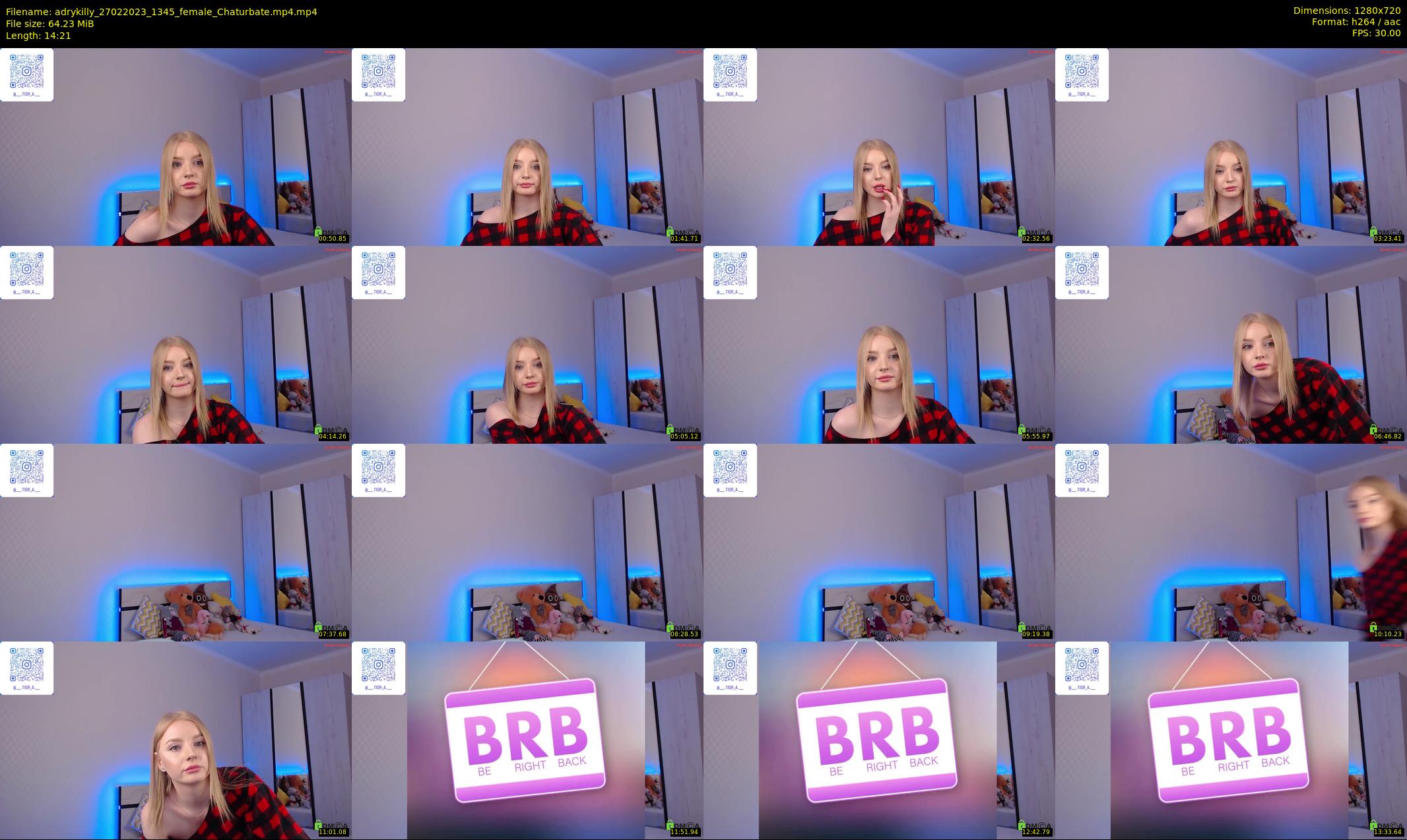 adrykilly — 15 minute Chaturbate female cam show recording, 720p, Feb 27, 2023