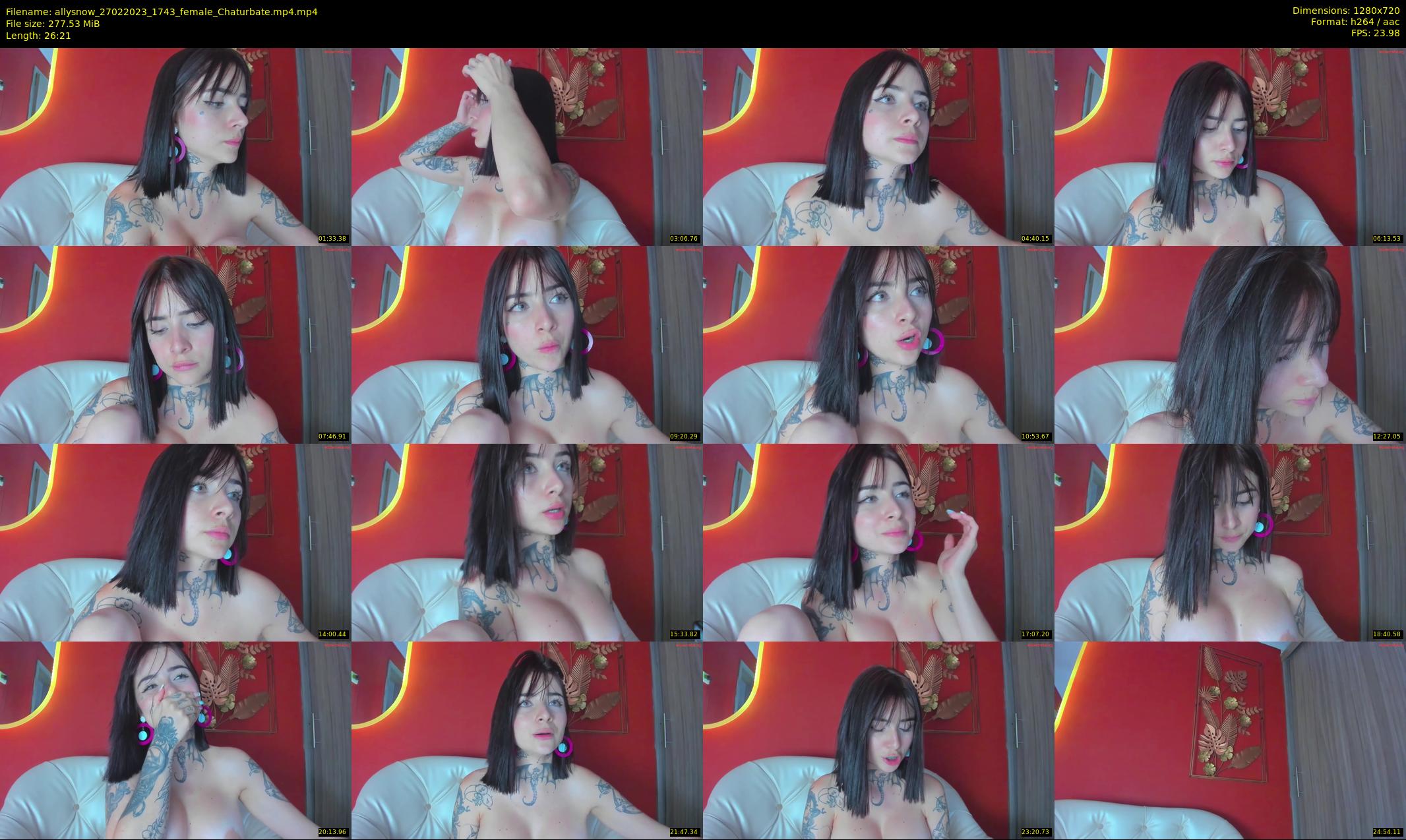 allysnow — 27 minute Chaturbate female cam show recording, 720p, Feb 27, 2023