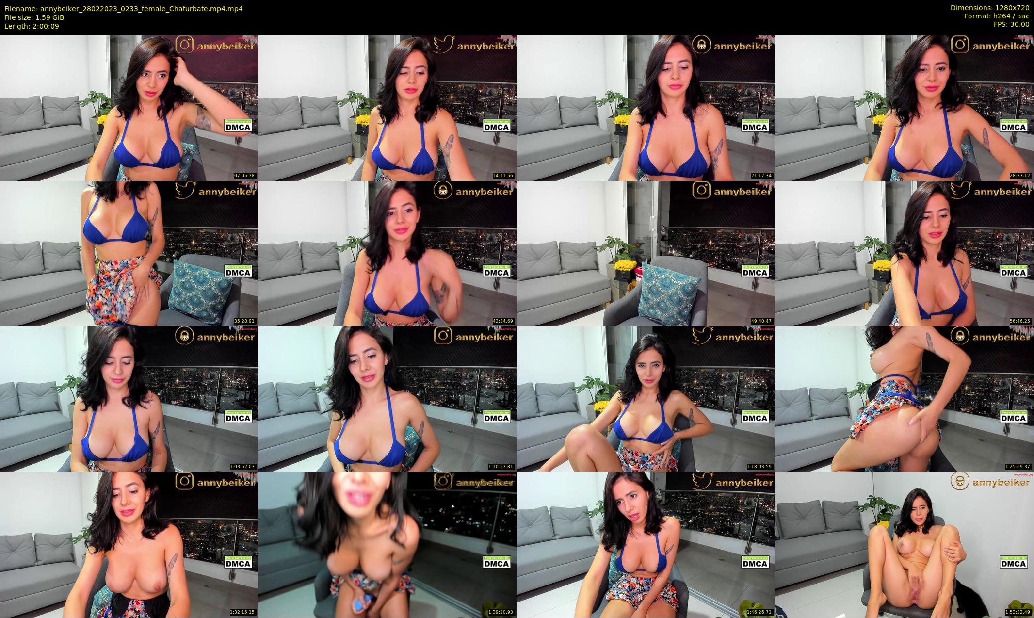 annybeiker — 121 minute Chaturbate female cam show recording, 720p, Feb 28, 2023