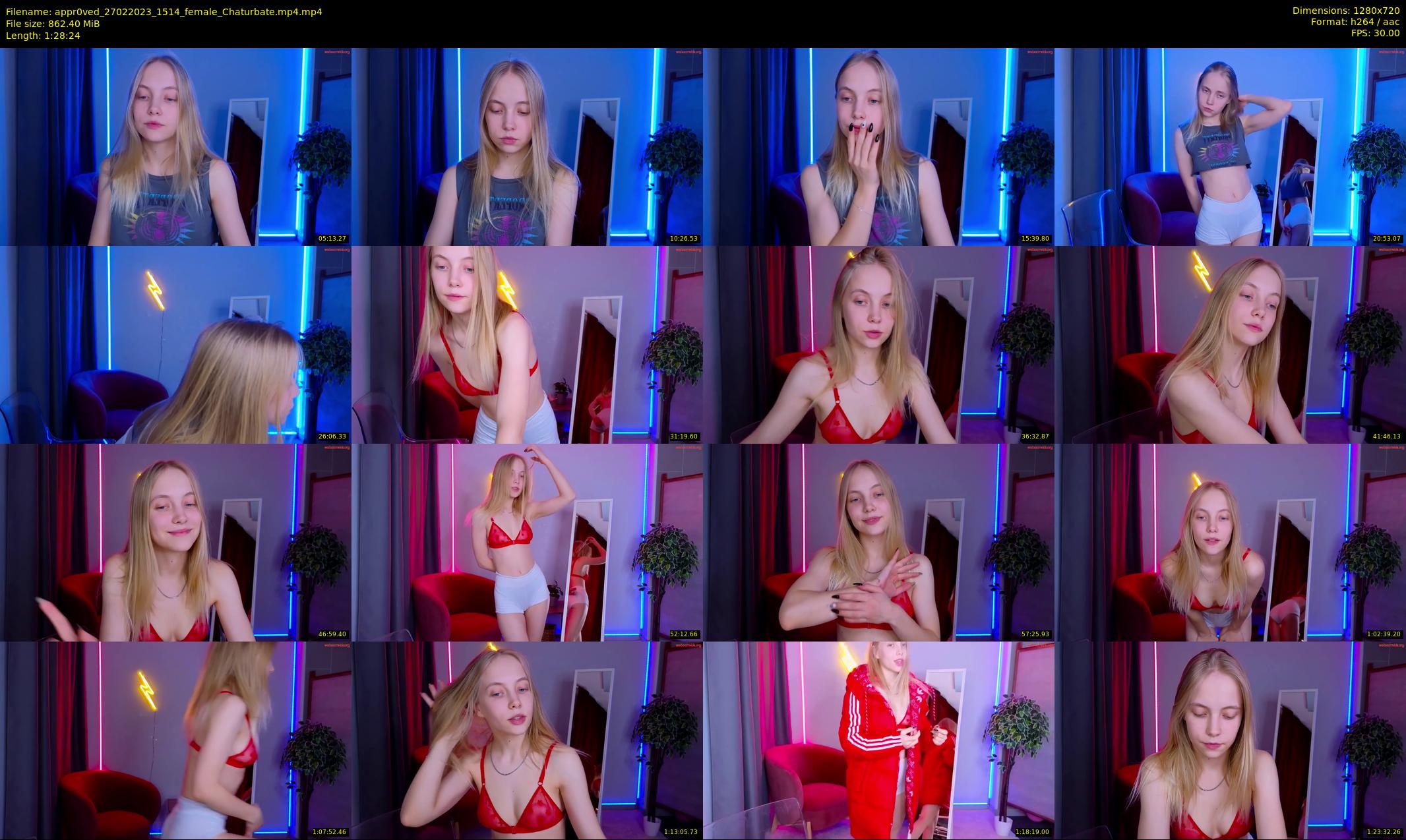 appr0ved — 89 minute Chaturbate female cam show recording, 720p, Feb 27, 2023
