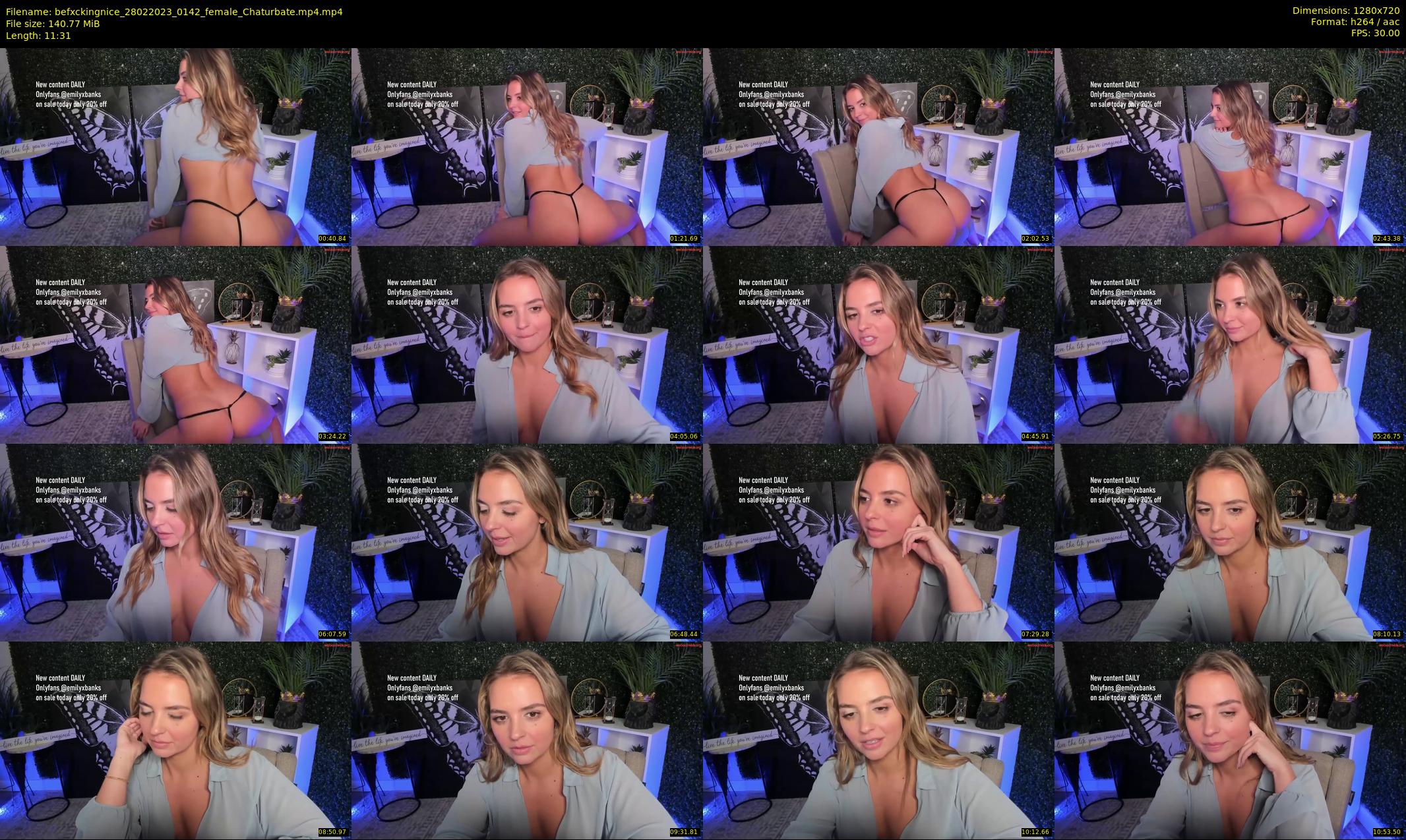 befxckingnice — 12 minute Chaturbate female cam show recording, 720p, Feb 28, 2023