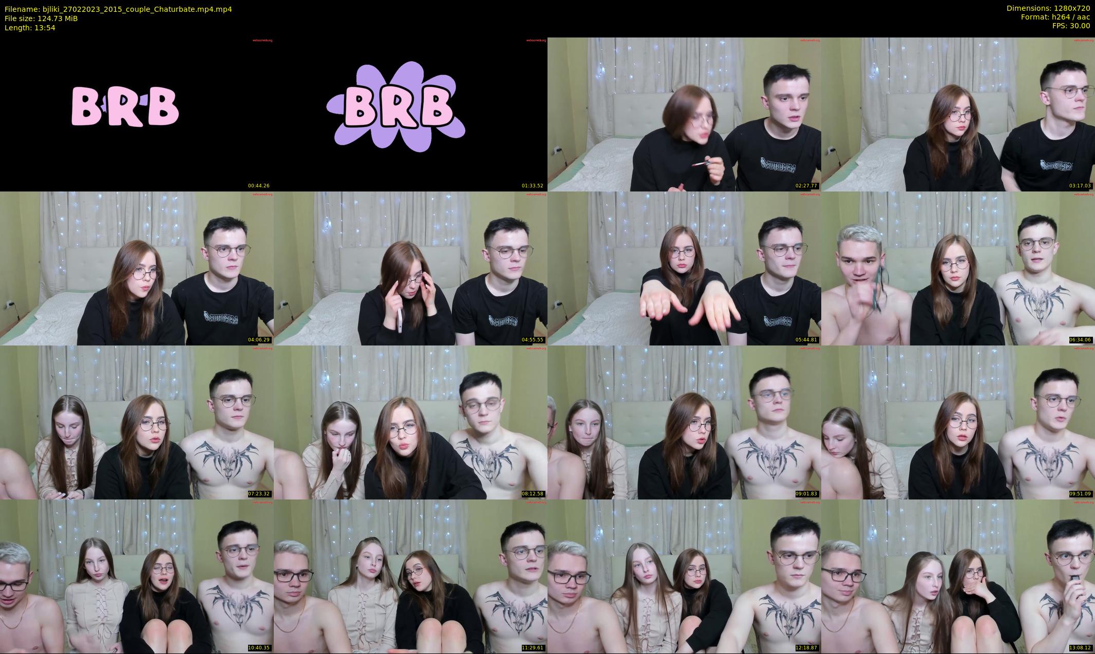 bjliki — 14 minute Chaturbate couple cam show recording, 720p, Feb 27, 2023