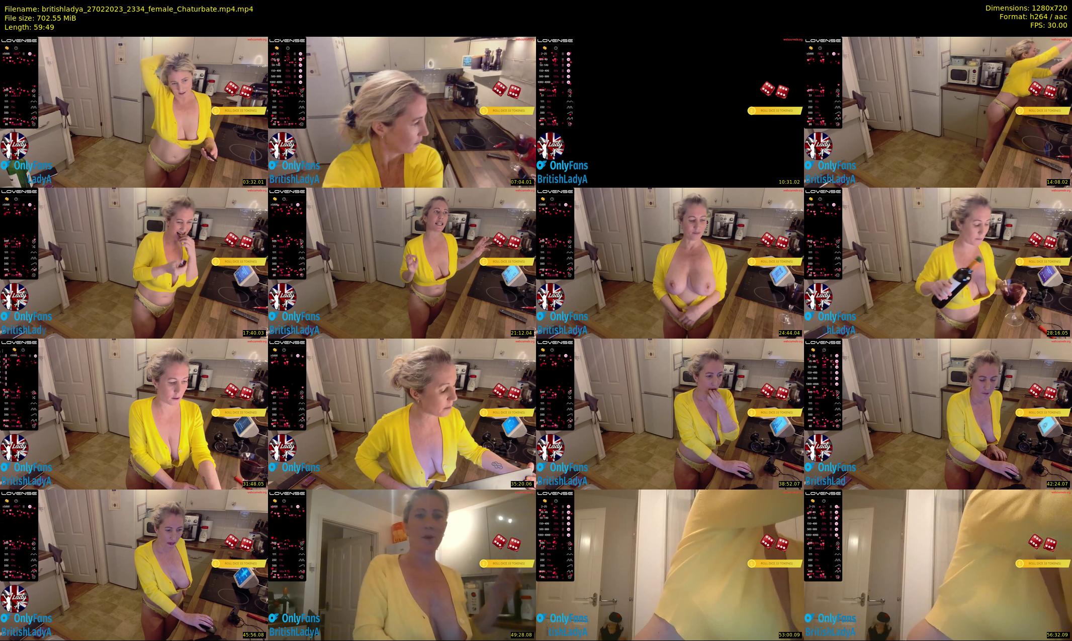 britishladya — 60 minute Chaturbate female cam show recording, 720p, Feb 27, 2023