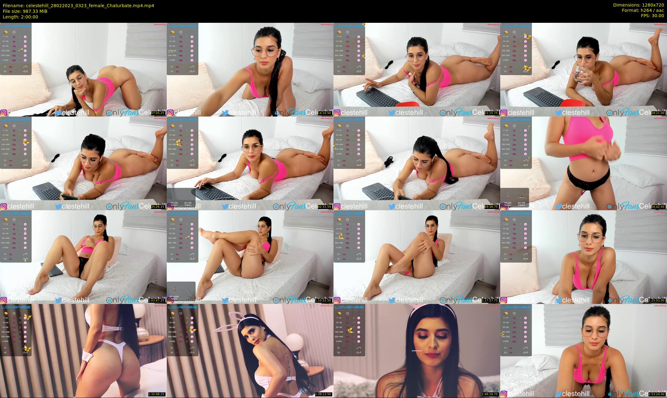celestehill — 120 minute Chaturbate female cam show recording, 720p, Feb 28, 2023