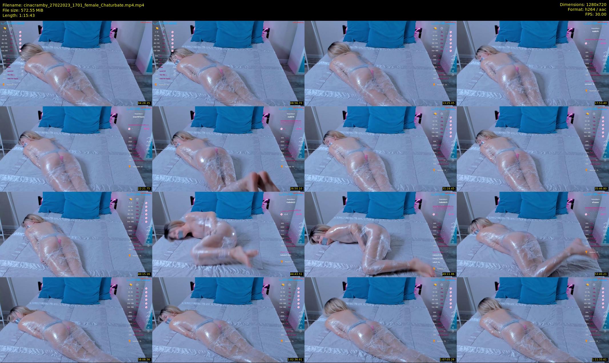 cinacramby — 76 minute Chaturbate female cam show recording, 720p, Feb 27, 2023