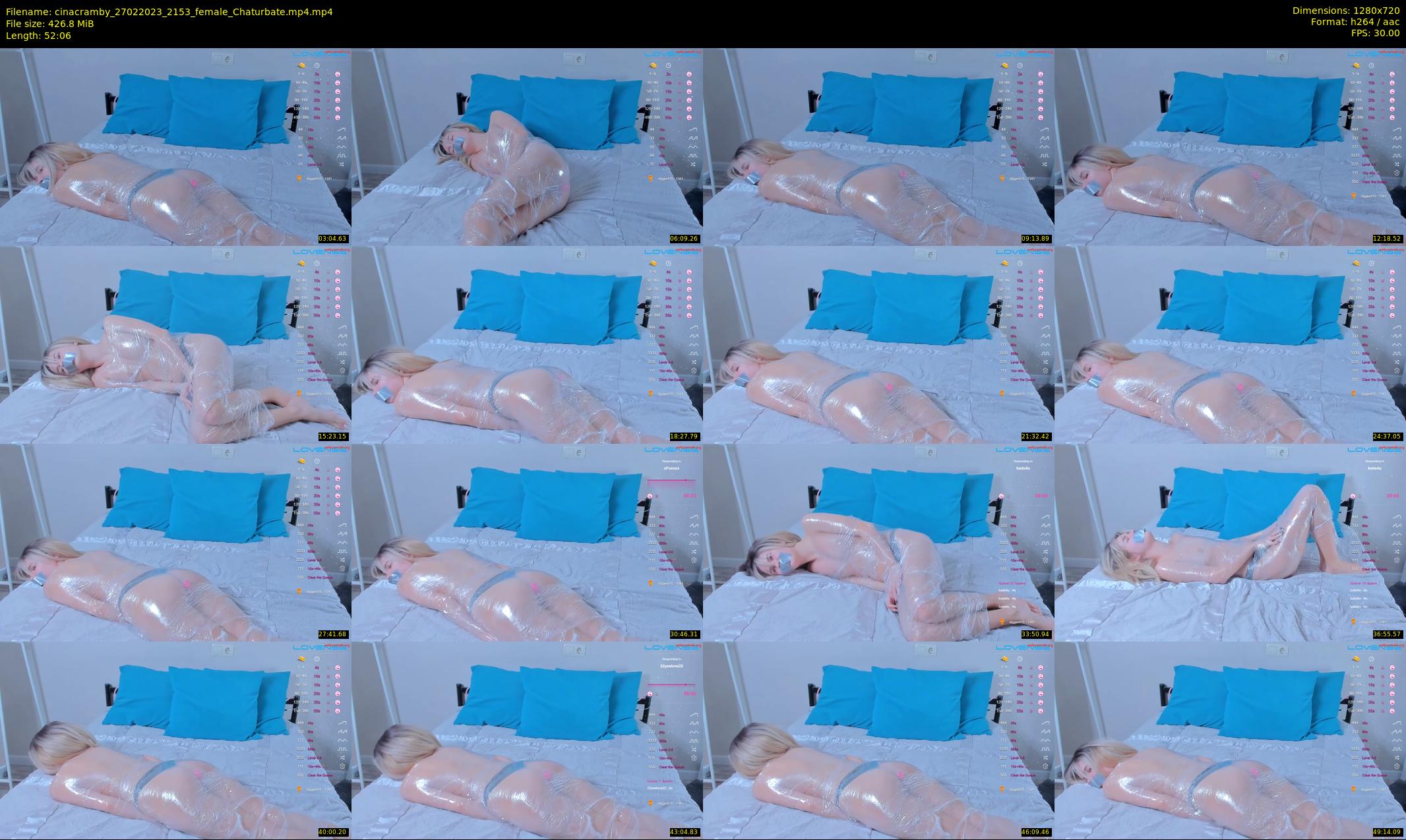 cinacramby — 53 minute Chaturbate female cam show recording, 720p, Feb 27, 2023