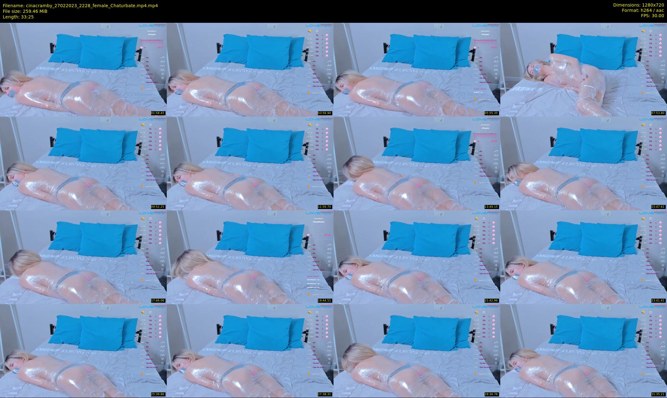 cinacramby — 34 minute Chaturbate female cam show recording, 720p, Feb 27, 2023