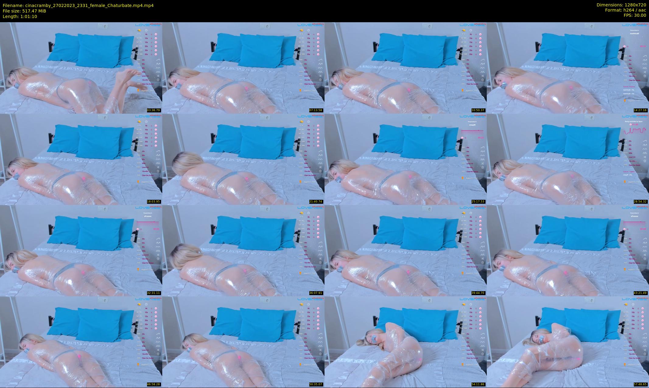 cinacramby — 62 minute Chaturbate female cam show recording, 720p, Feb 27, 2023