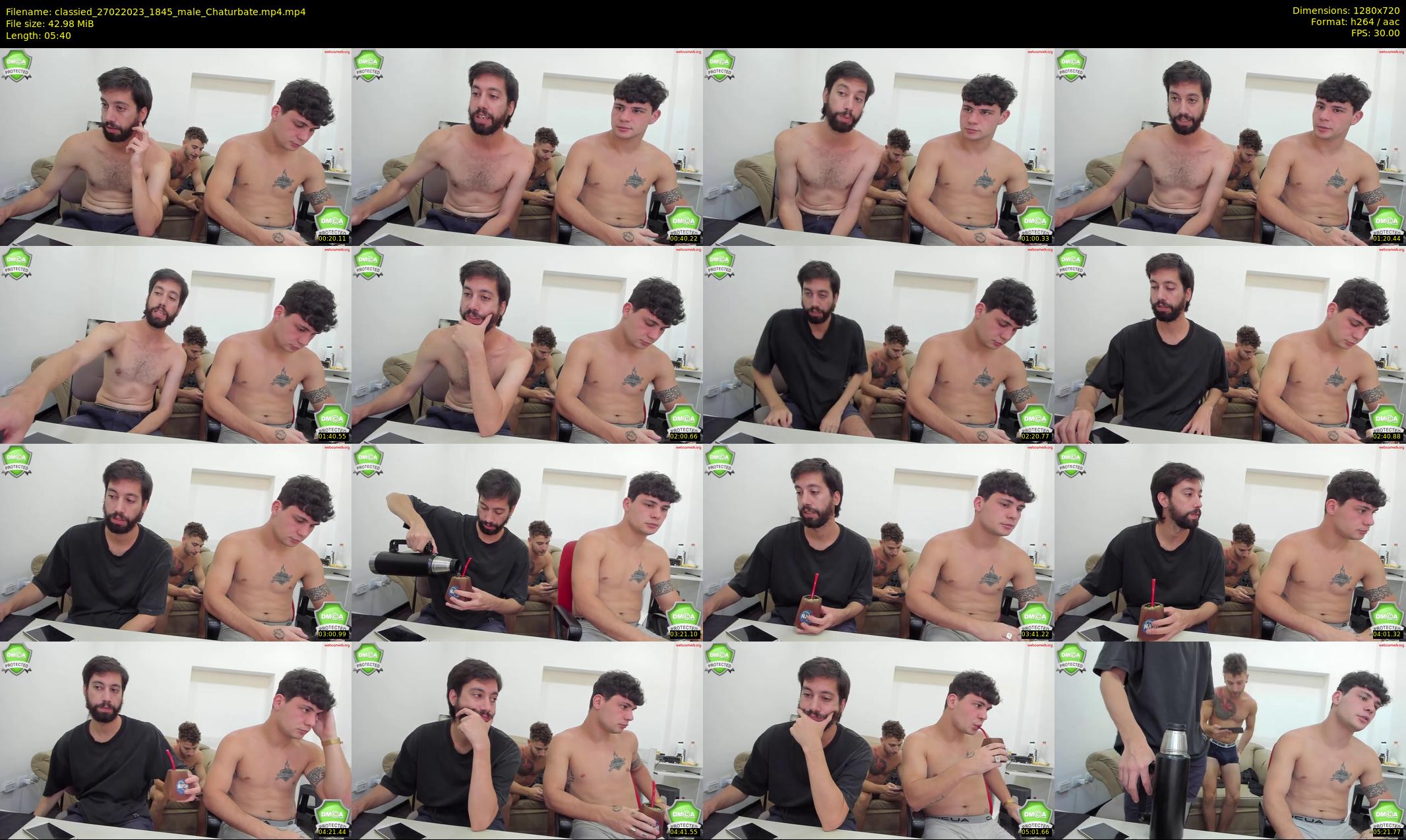 classied — 6 minute Chaturbate male cam show recording, 720p, Feb 27, 2023