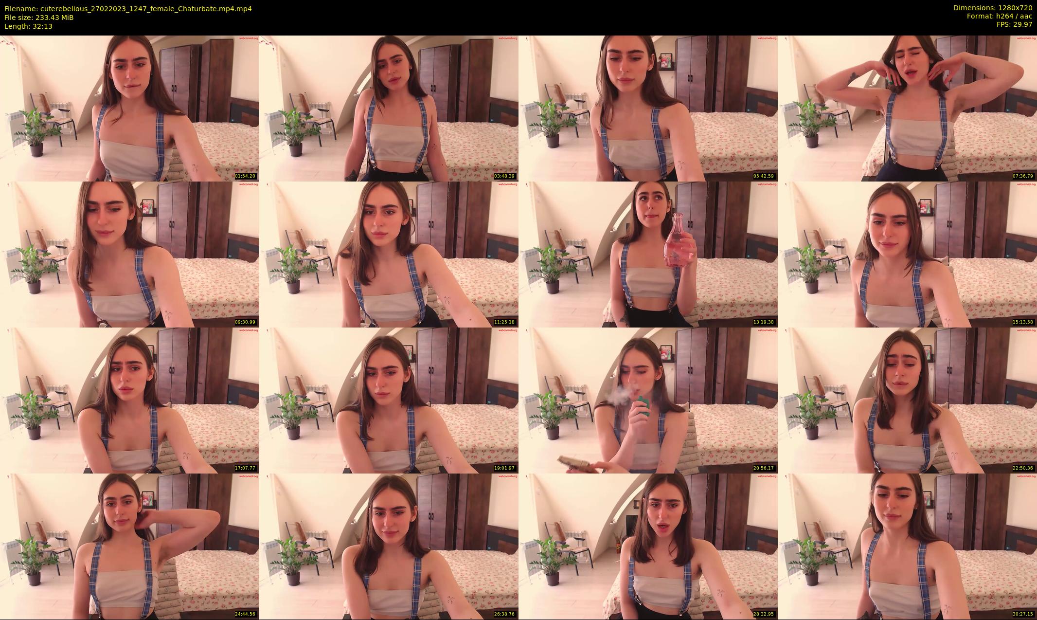 cuterebelious — 33 minute Chaturbate female cam show recording, 720p, Feb 27, 2023