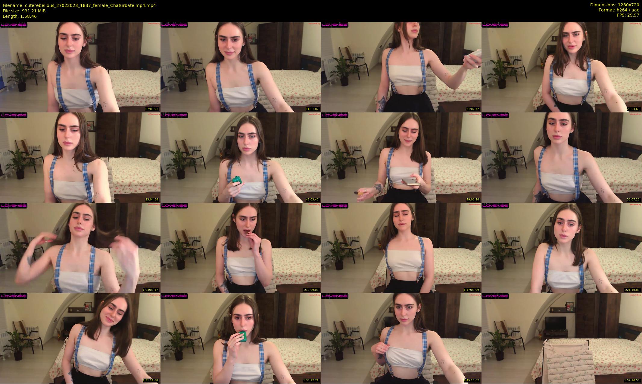 cuterebelious — 119 minute Chaturbate female cam show recording, 720p, Feb 27, 2023