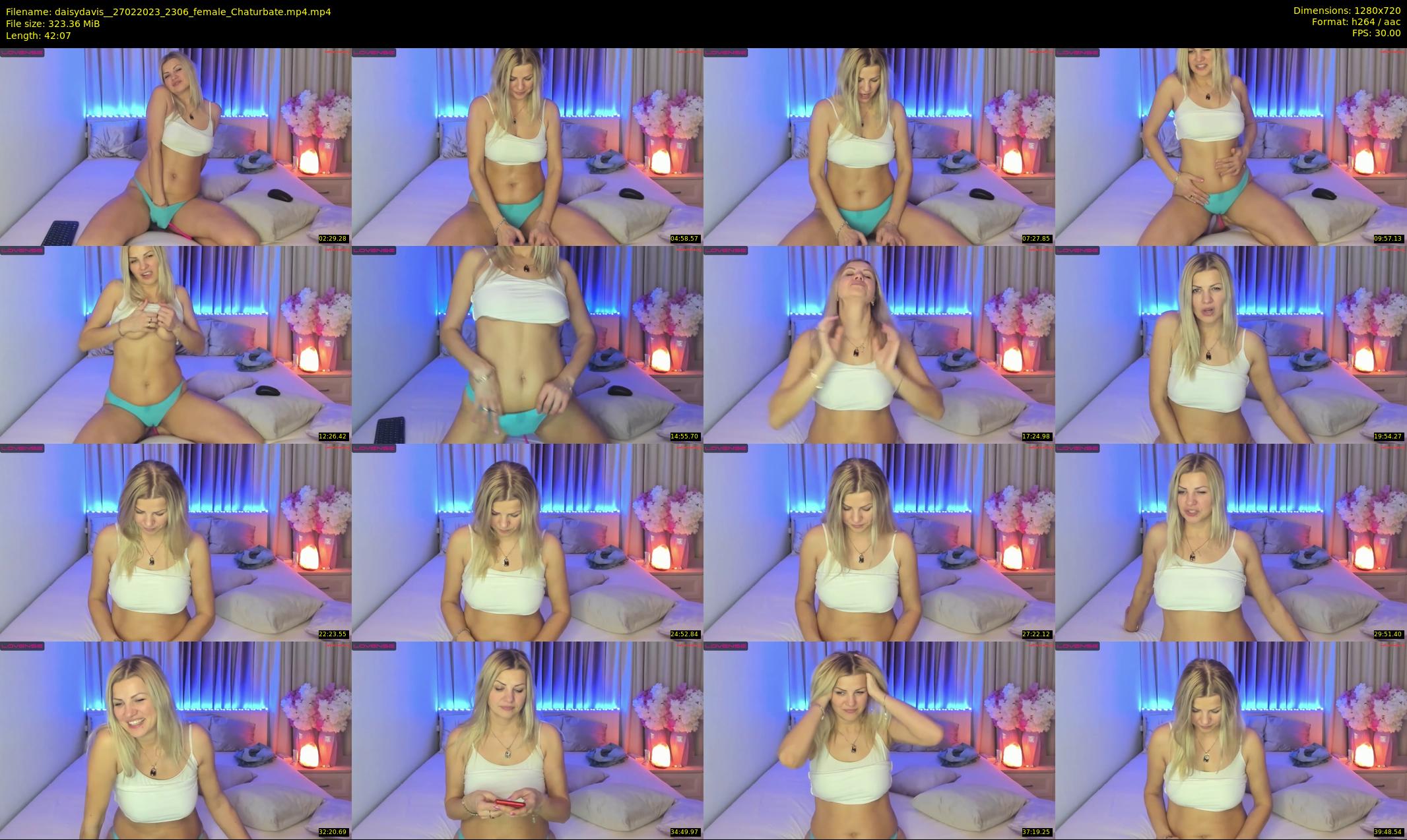 daisydavis_ — 43 minute Chaturbate female cam show recording, 720p, Feb 27, 2023