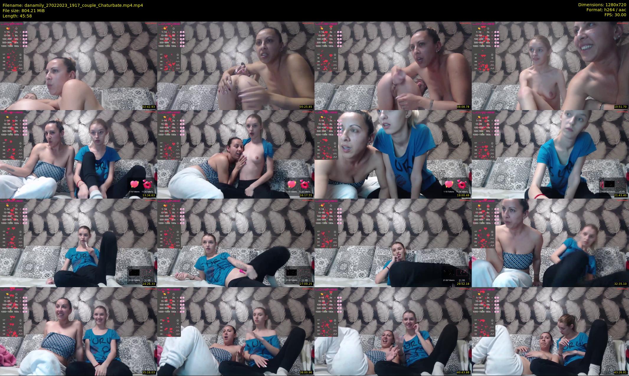 danamily — 46 minute Chaturbate female cam show recording, 720p, Feb 27, 2023