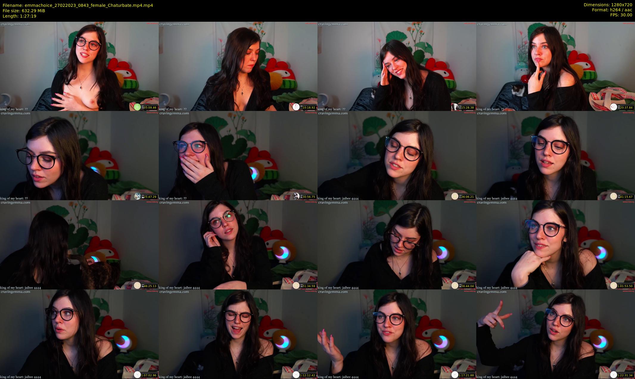 emmachoice — 88 minute Chaturbate female cam show recording, 720p, Feb 27, 2023